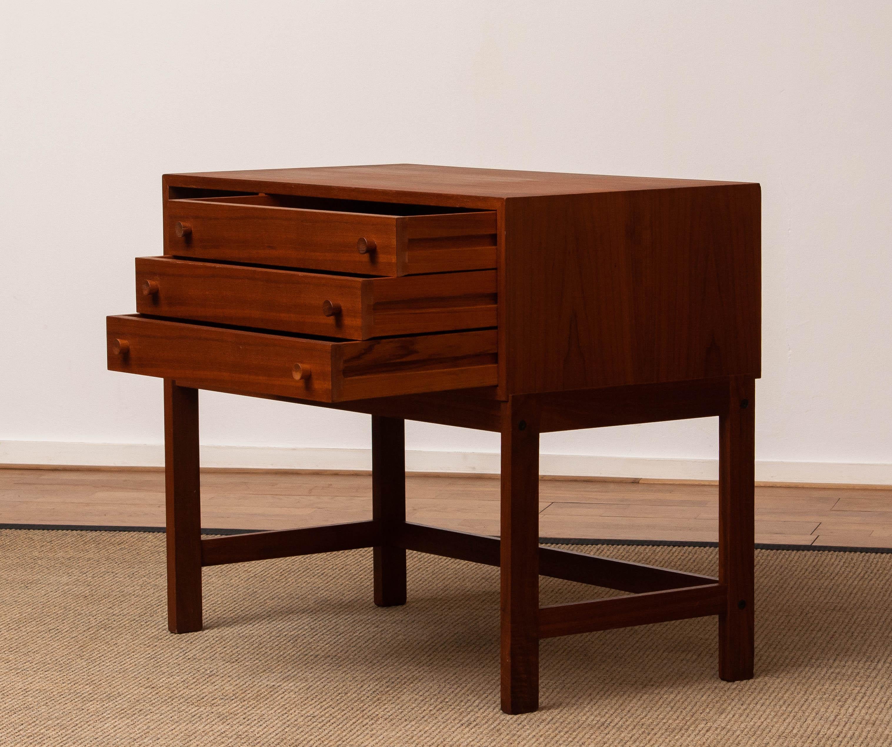 Walnut Sideboard By Karl Erik Ekselius For JOC Design Vetlanda Sweden. 1960s For Sale 1
