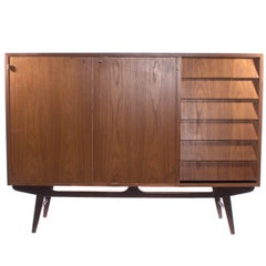 Teak Sideboard in Unique Design and Stunning Drawers from Sweden, 1950s