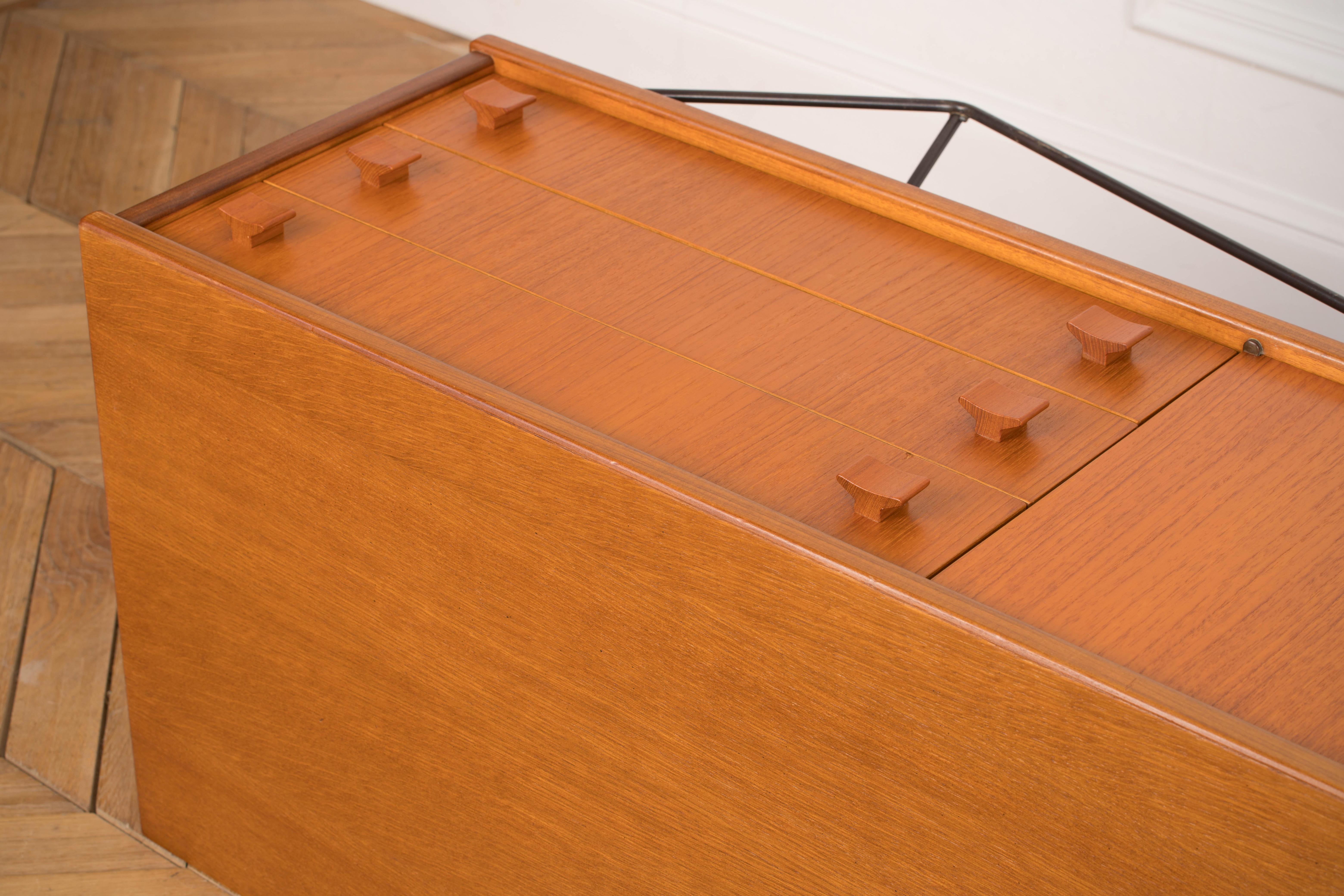 Teak Sideboard, Minimalist, 1960s 8