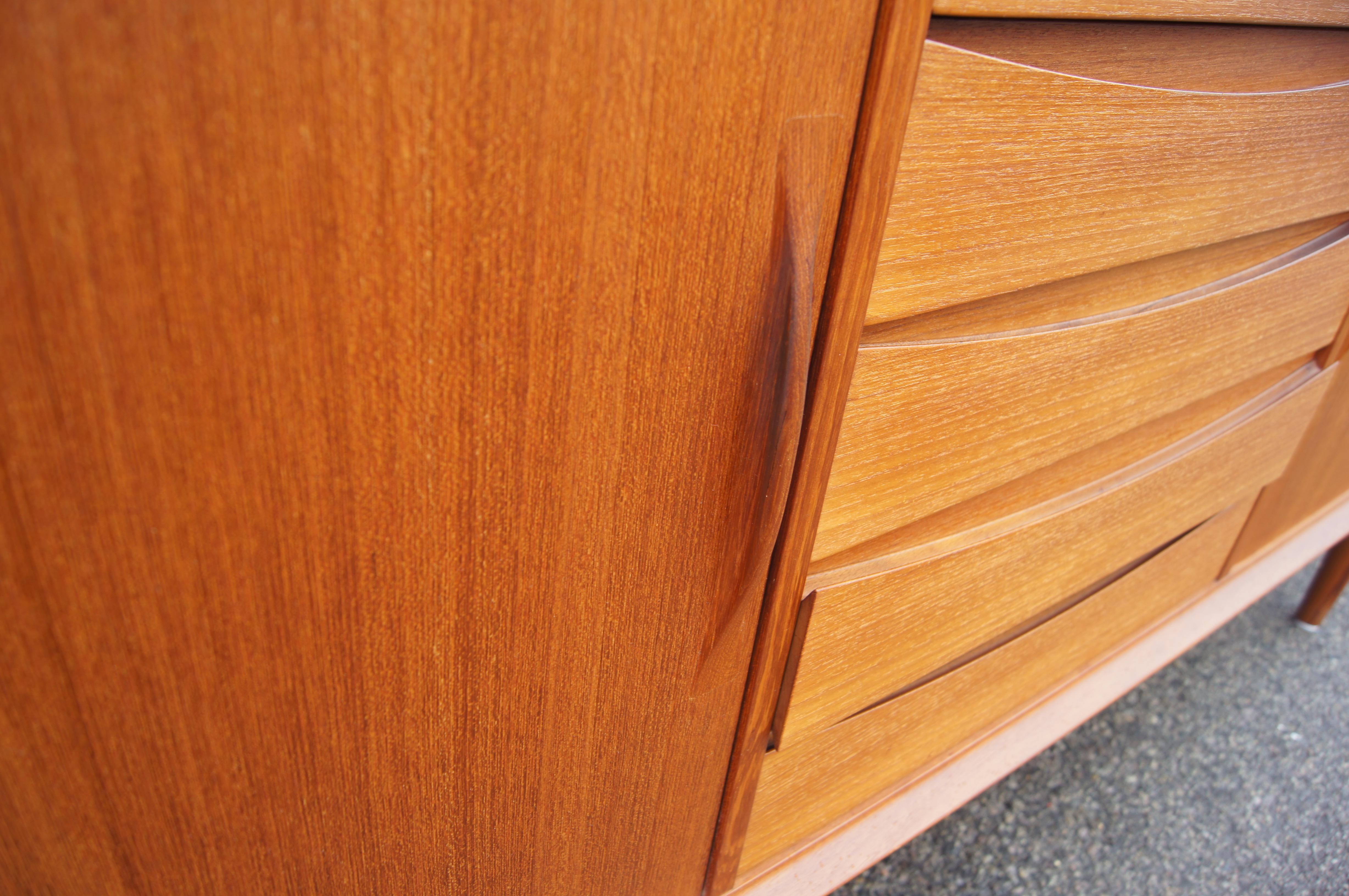 Mid-20th Century Teak Sideboard, Model 76, by Arne Vodder for Sibast