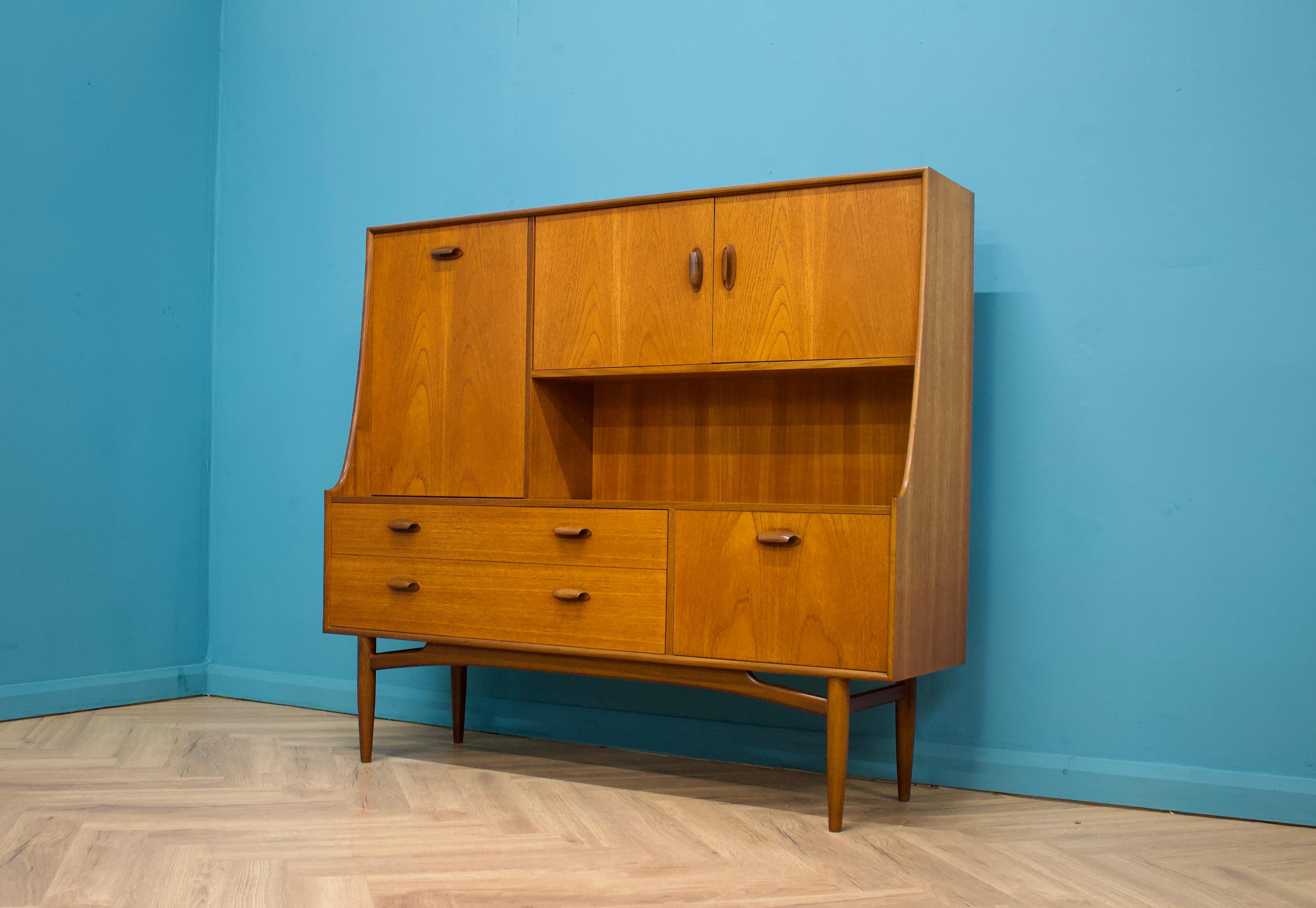 Mid-Century Modern Teak Sideboard or Highboard from G-Plan, 1960s