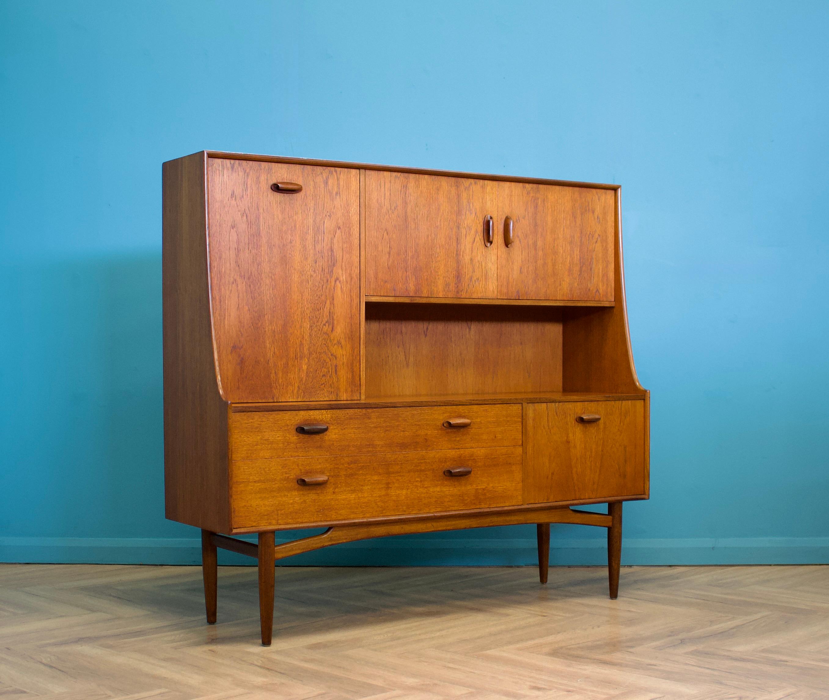 Mid-Century Modern Teak Sideboard or Highboard from G-Plan, 1960s For Sale