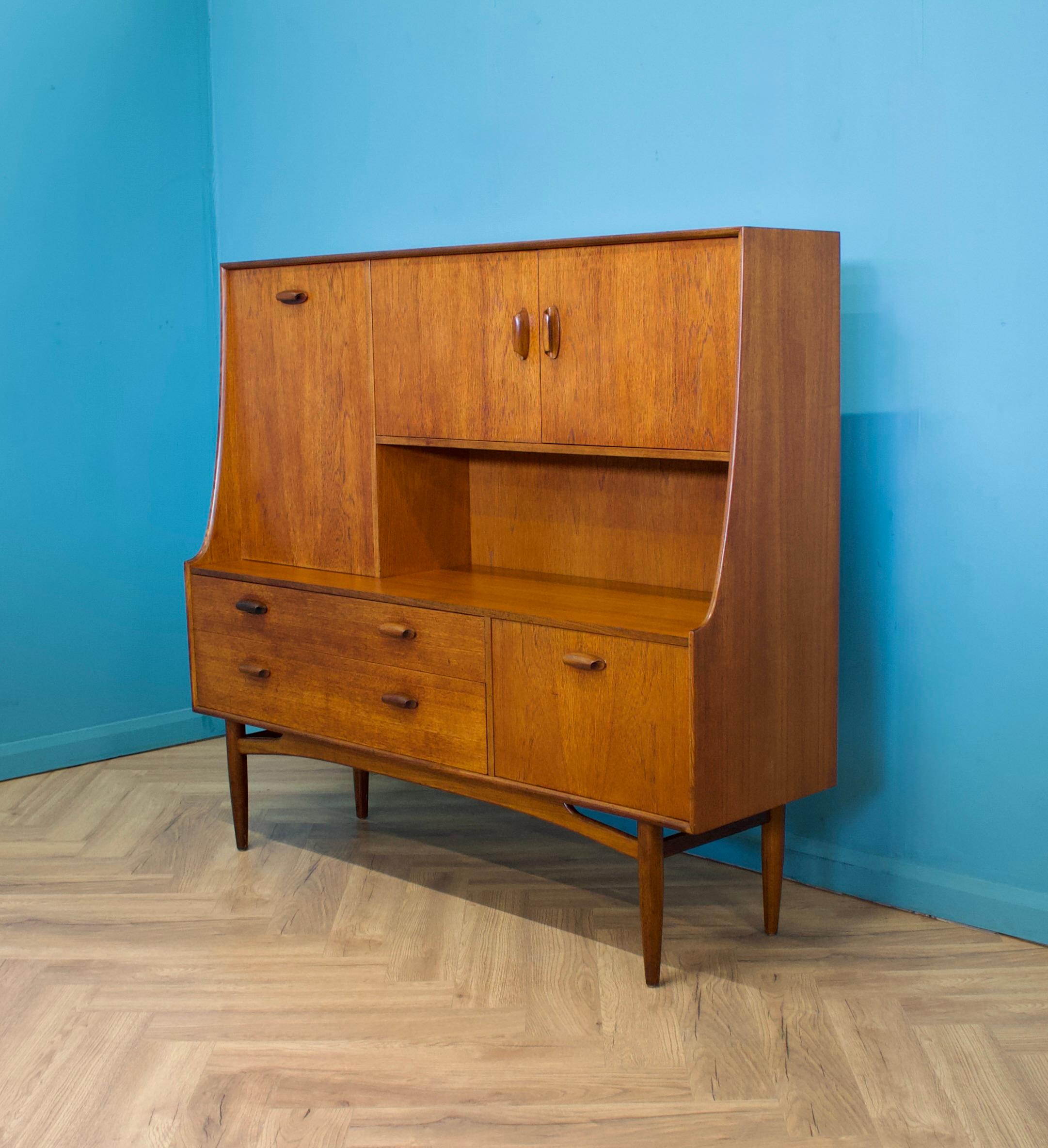 British Teak Sideboard or Highboard from G-Plan, 1960s For Sale