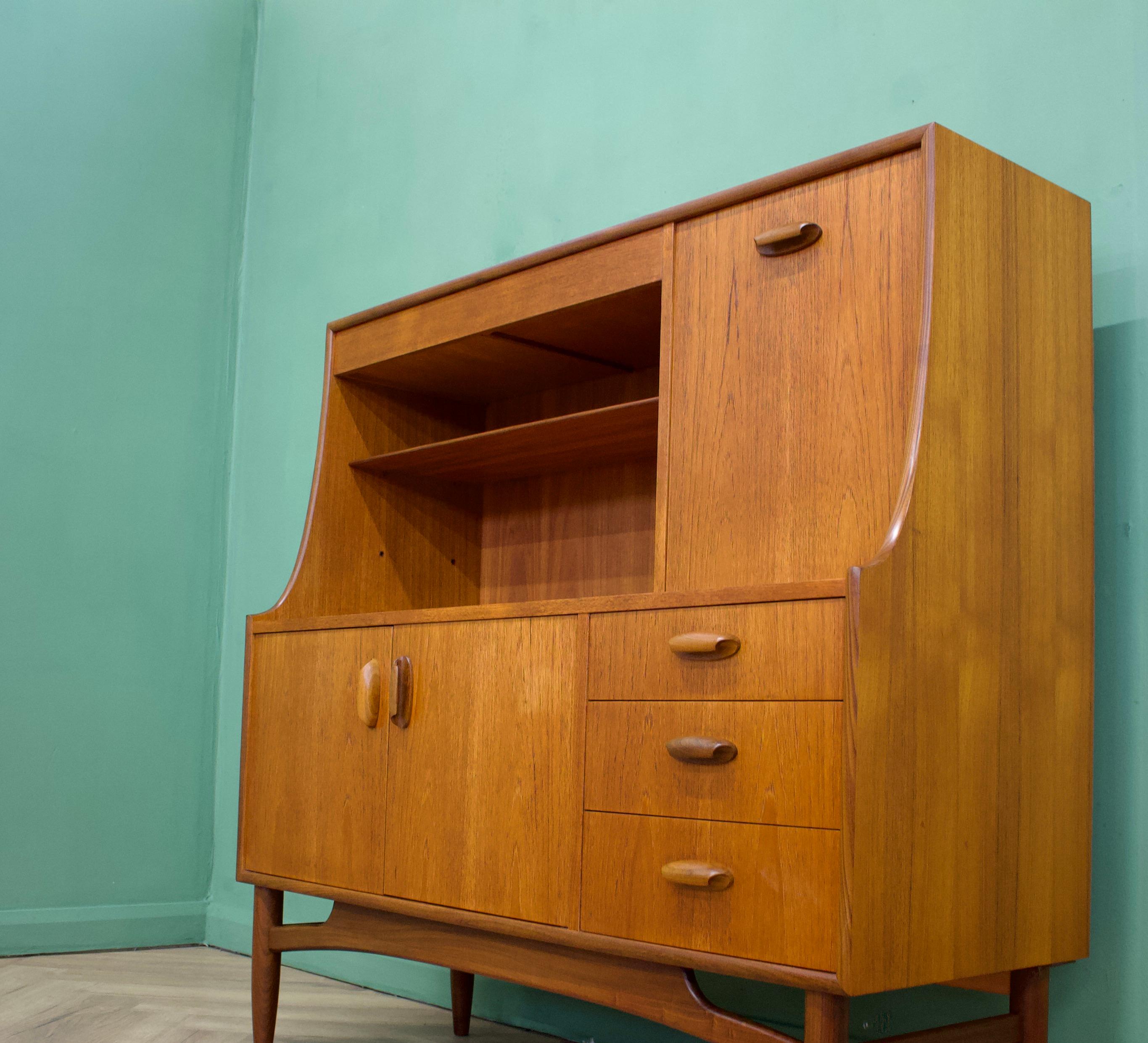 British Teak Sideboard or Highboard from G-Plan, 1960s For Sale