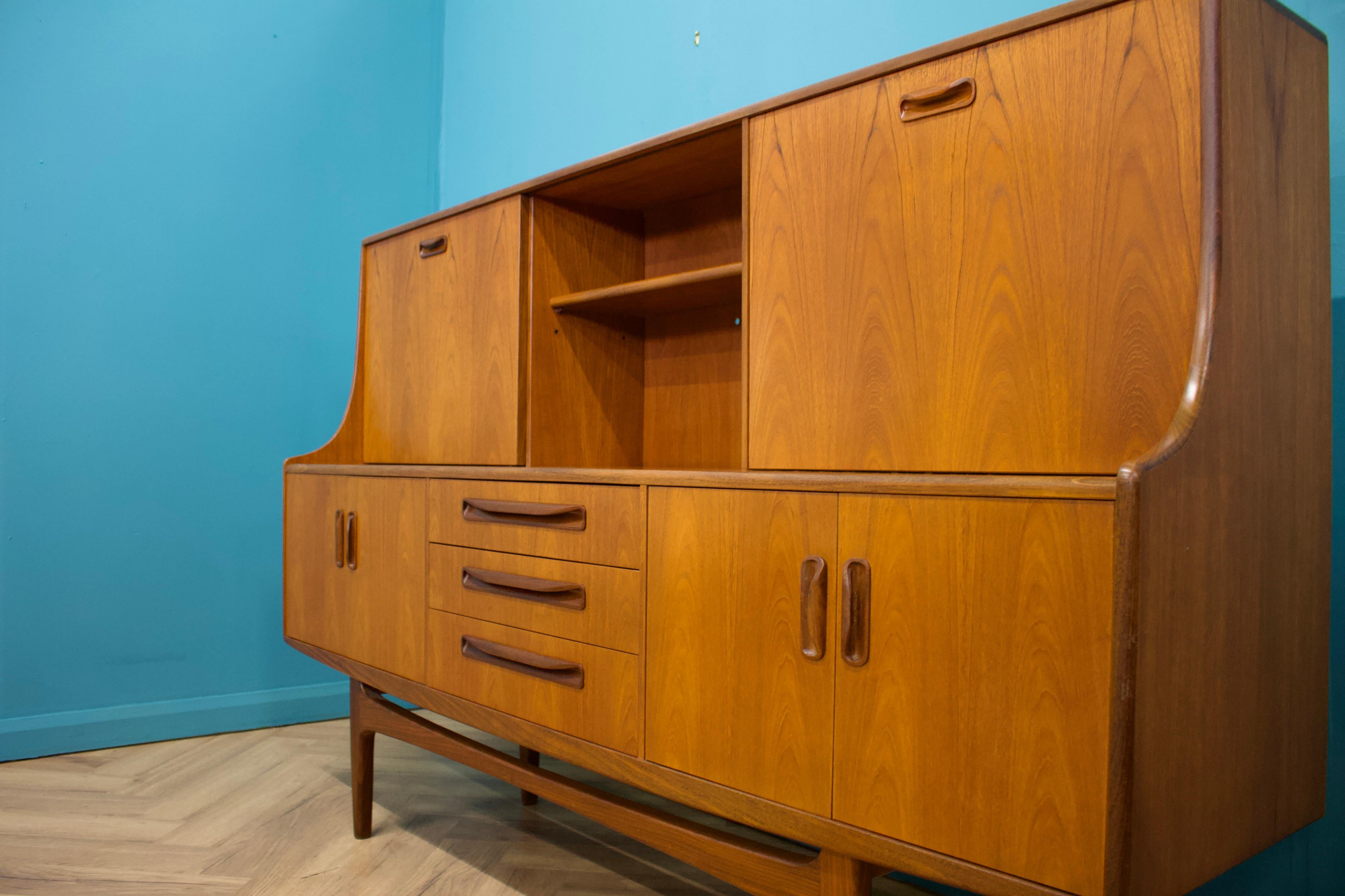 Veneer Teak Sideboard or Highboard from G-Plan, 1960s