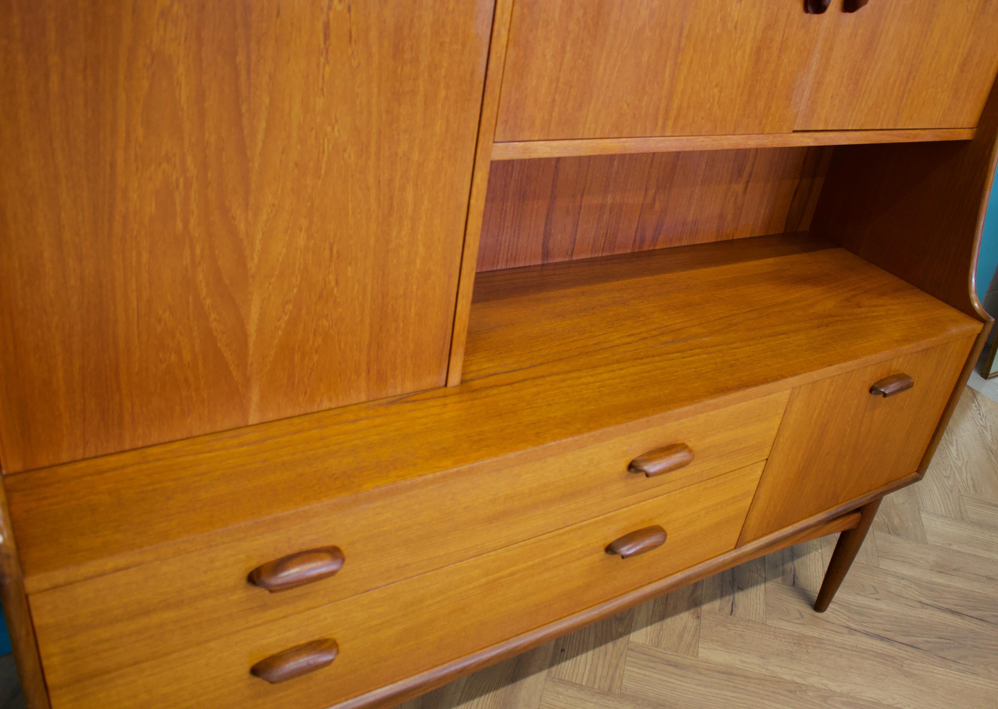 Placage Enfilade ou buffet en teck de G-Plan, années 1960 en vente
