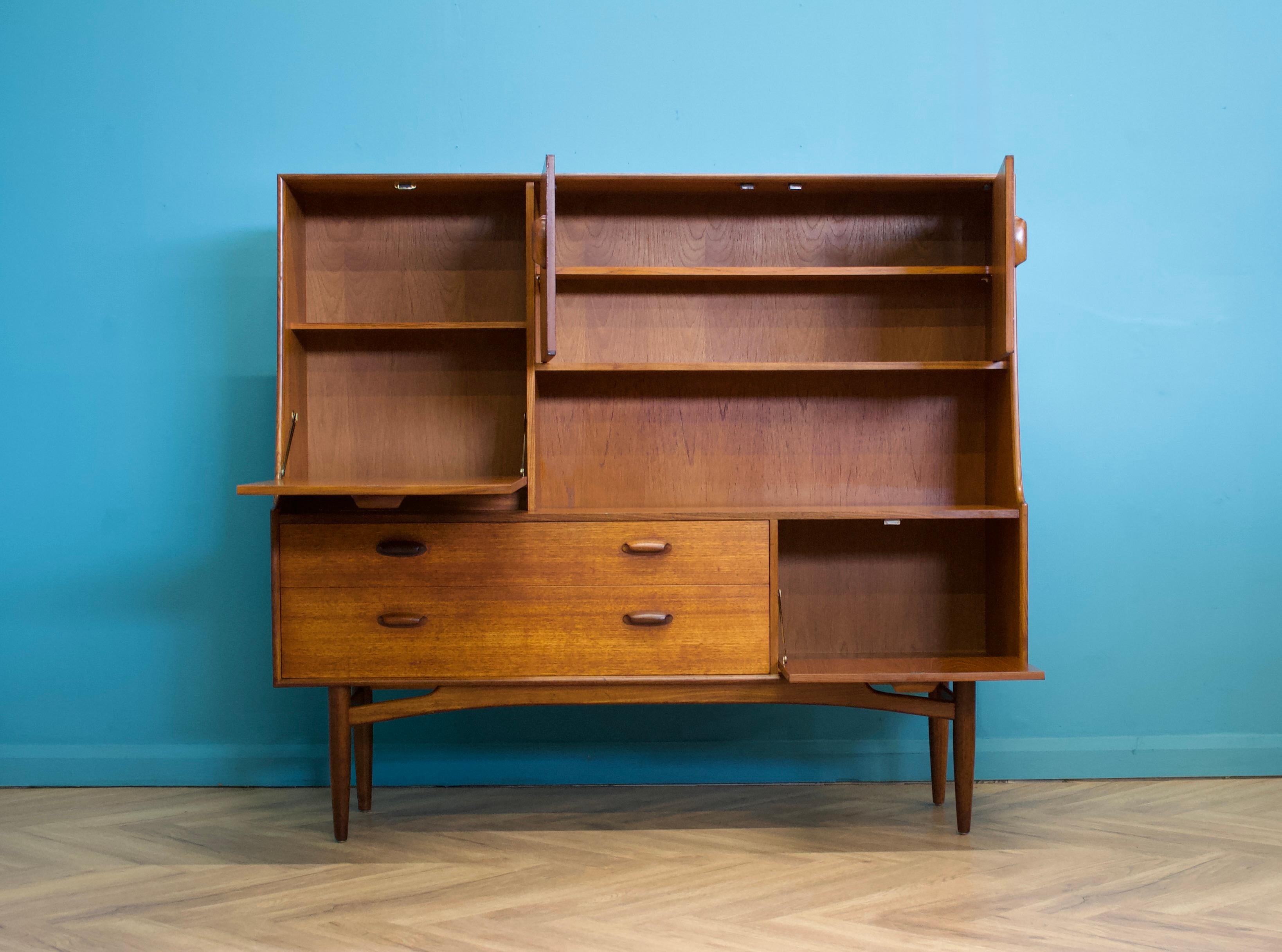 Veneer Teak Sideboard or Highboard from G-Plan, 1960s For Sale