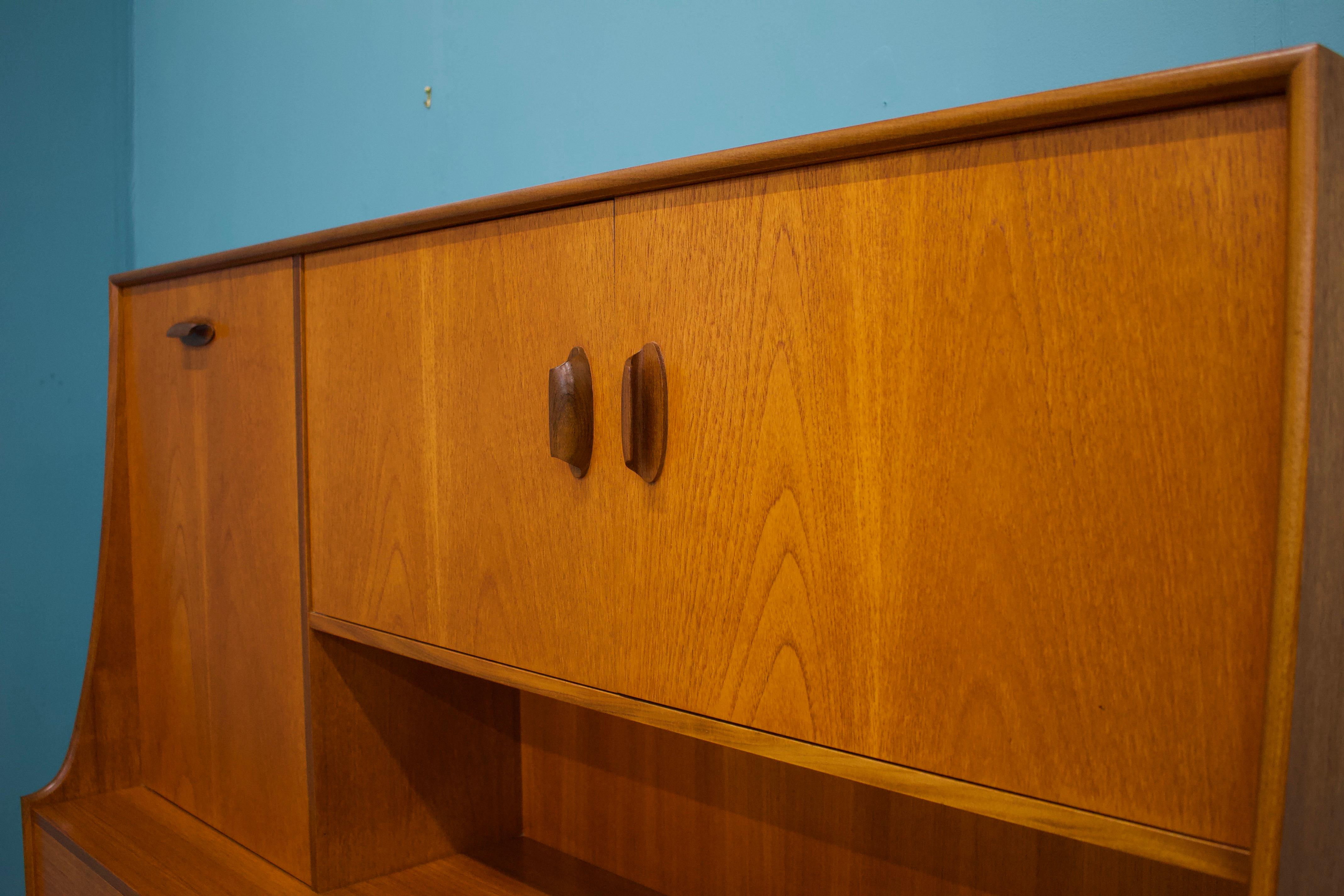 Teak Sideboard or Highboard from G-Plan, 1960s In Good Condition In South Shields, GB