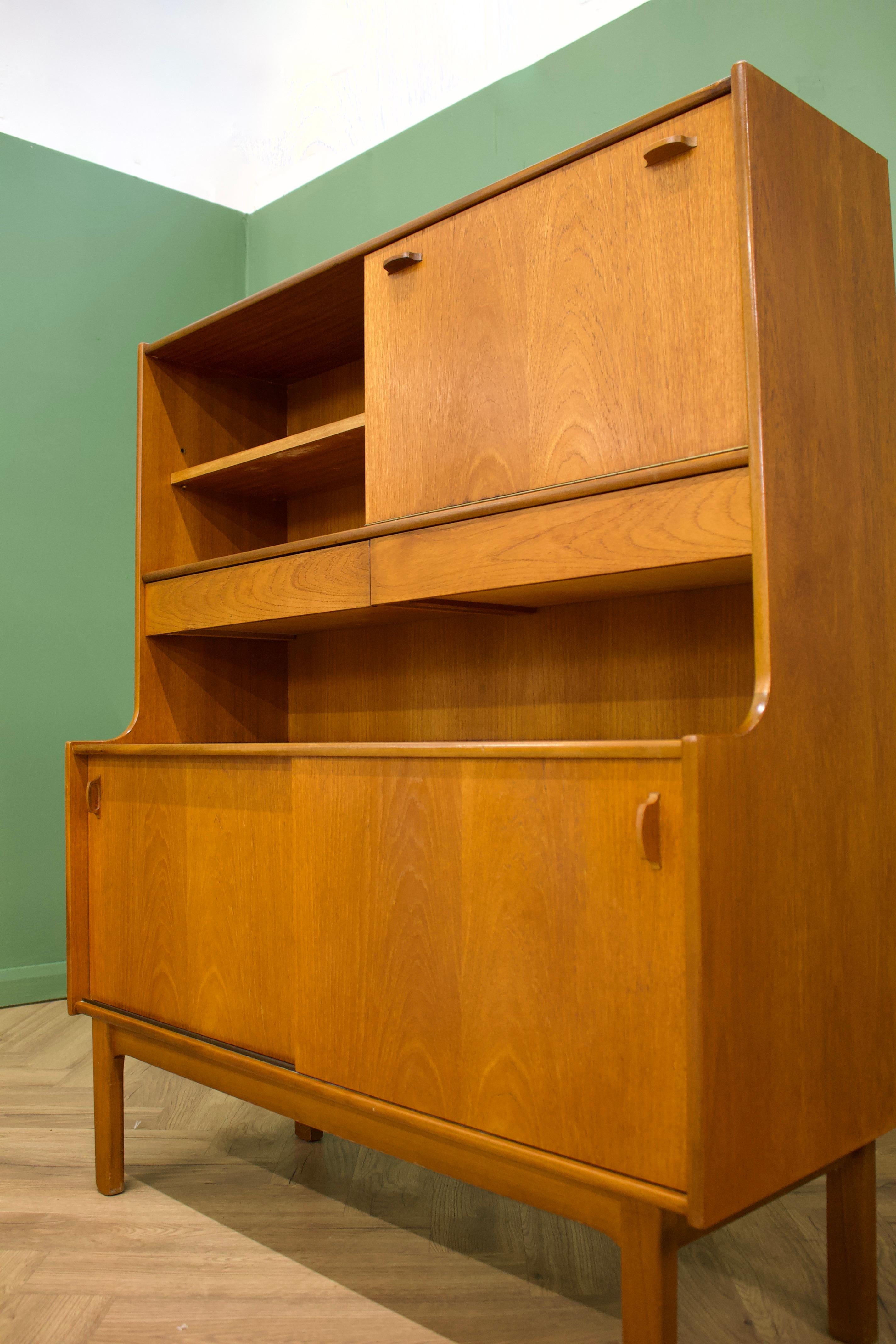 Teak Sideboard or Highboard from Nathan, 1960s In Good Condition In South Shields, GB