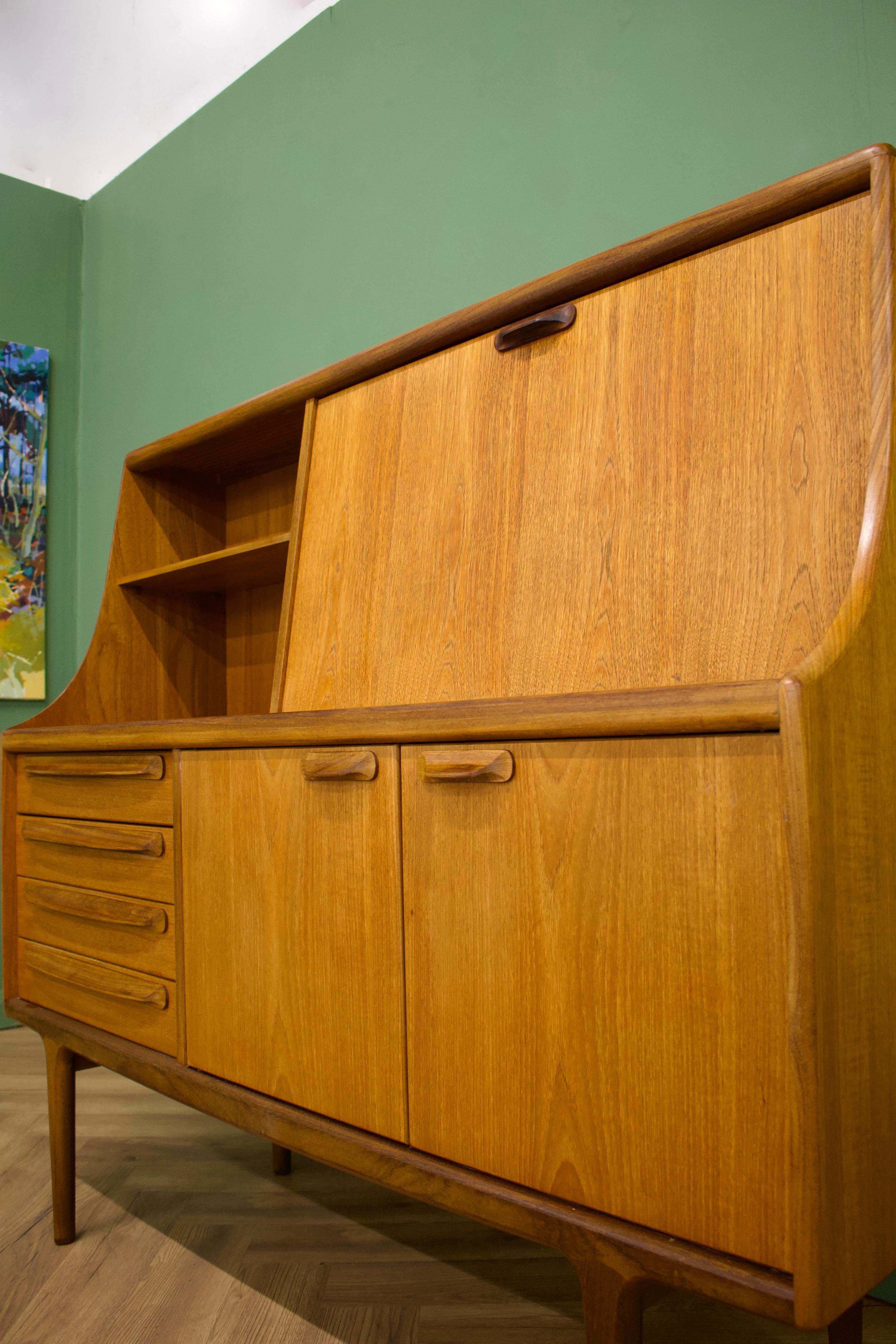 Teak Sideboard or Highboard from Younger, 1960s In Good Condition In South Shields, GB