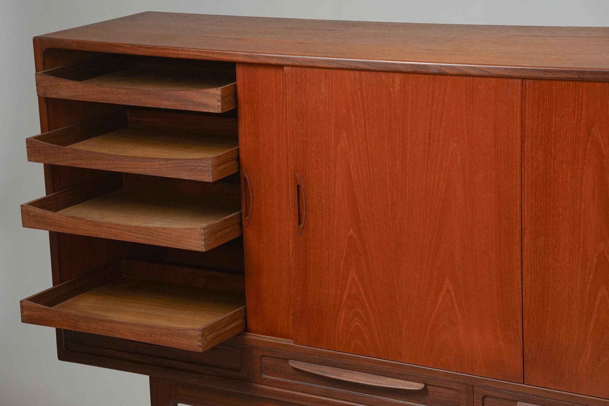Danish Teak Sideboard, Sofus Jørgensen, Denmark, 1960s For Sale