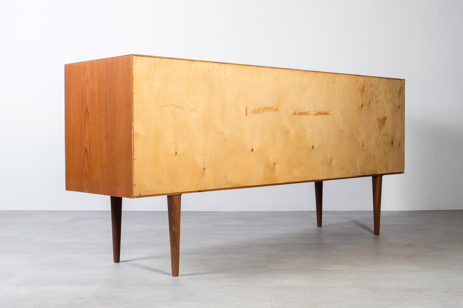 Teak Sideboard, Timeless Scandinavian & Mid Century Modern Design, Restored For Sale 13