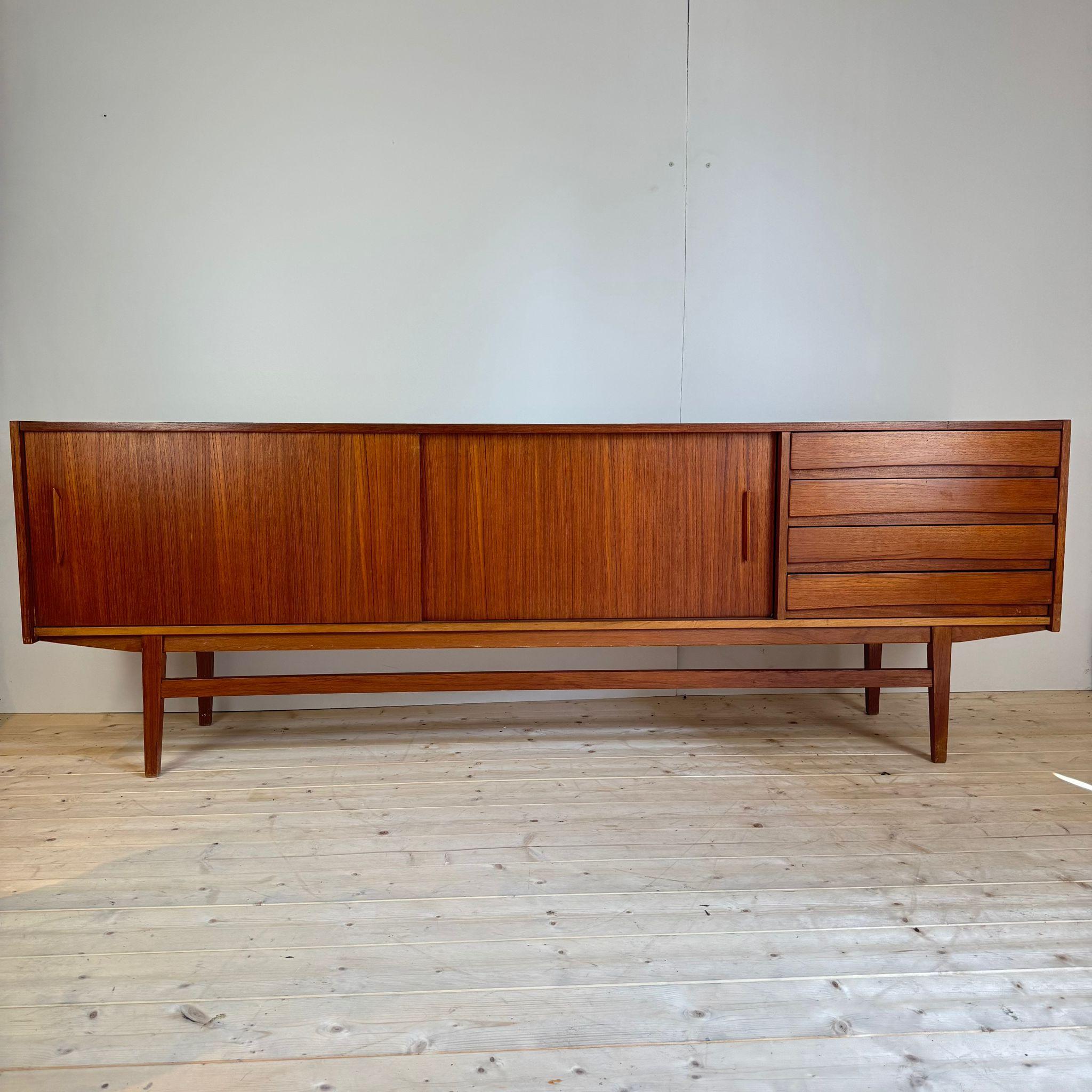 Teak sideboard with drawers, Denmark 1960 im Angebot 2