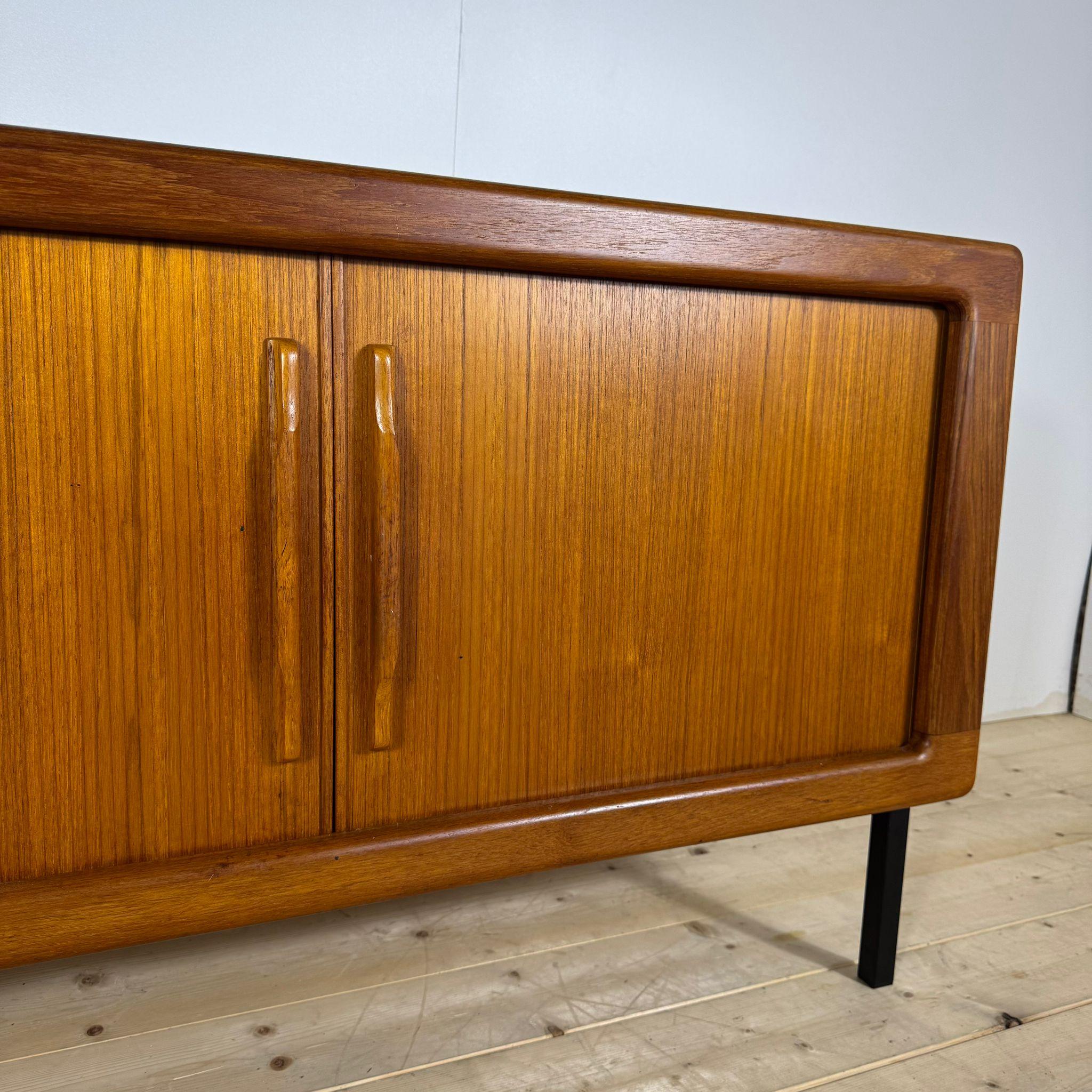 Mid-Century Modern Teak sideboard with iron legs, Denmark 1960s For Sale