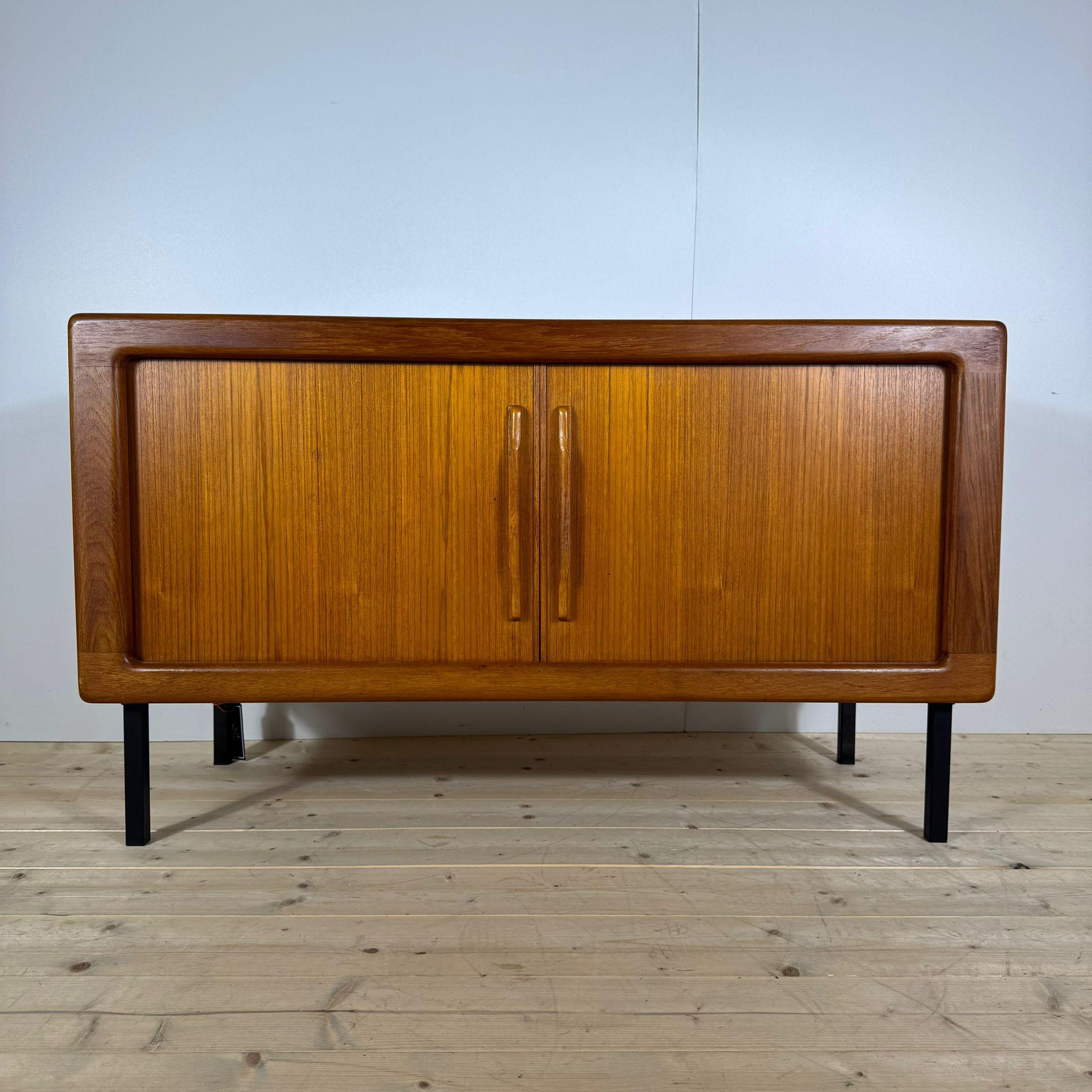 Danish Teak sideboard with iron legs, Denmark 1960s For Sale