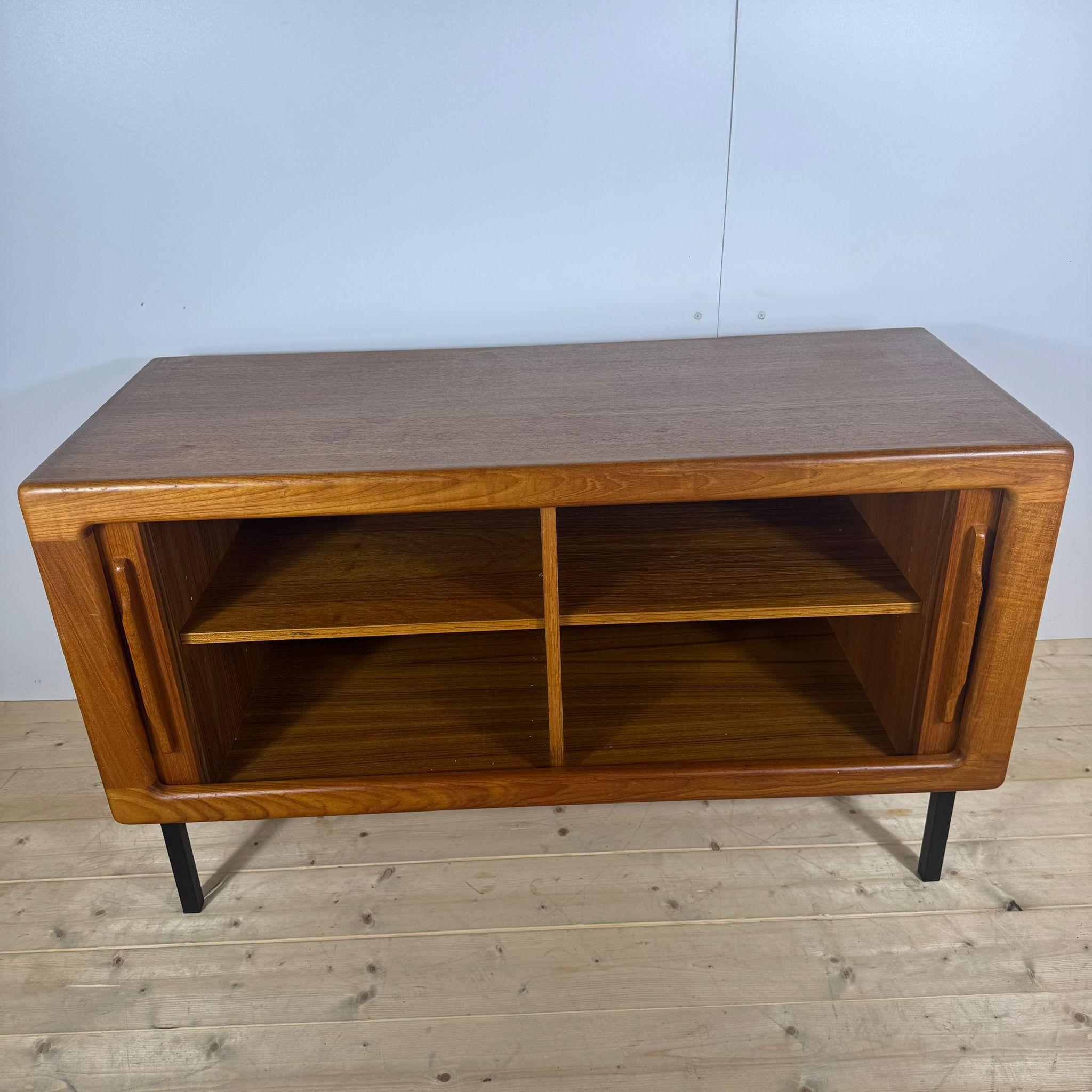 Mid-20th Century Teak sideboard with iron legs, Denmark 1960s For Sale