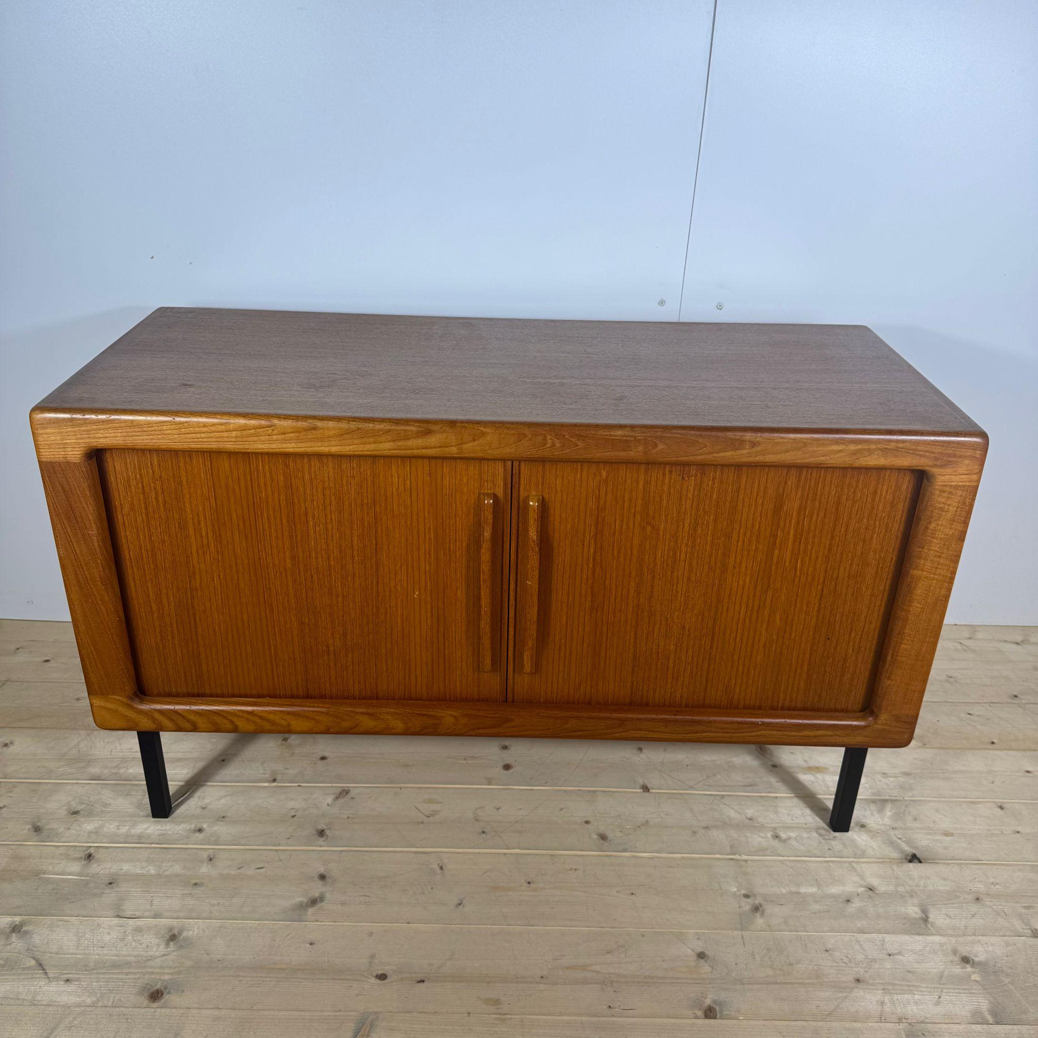 Iron Teak sideboard with iron legs, Denmark 1960s For Sale