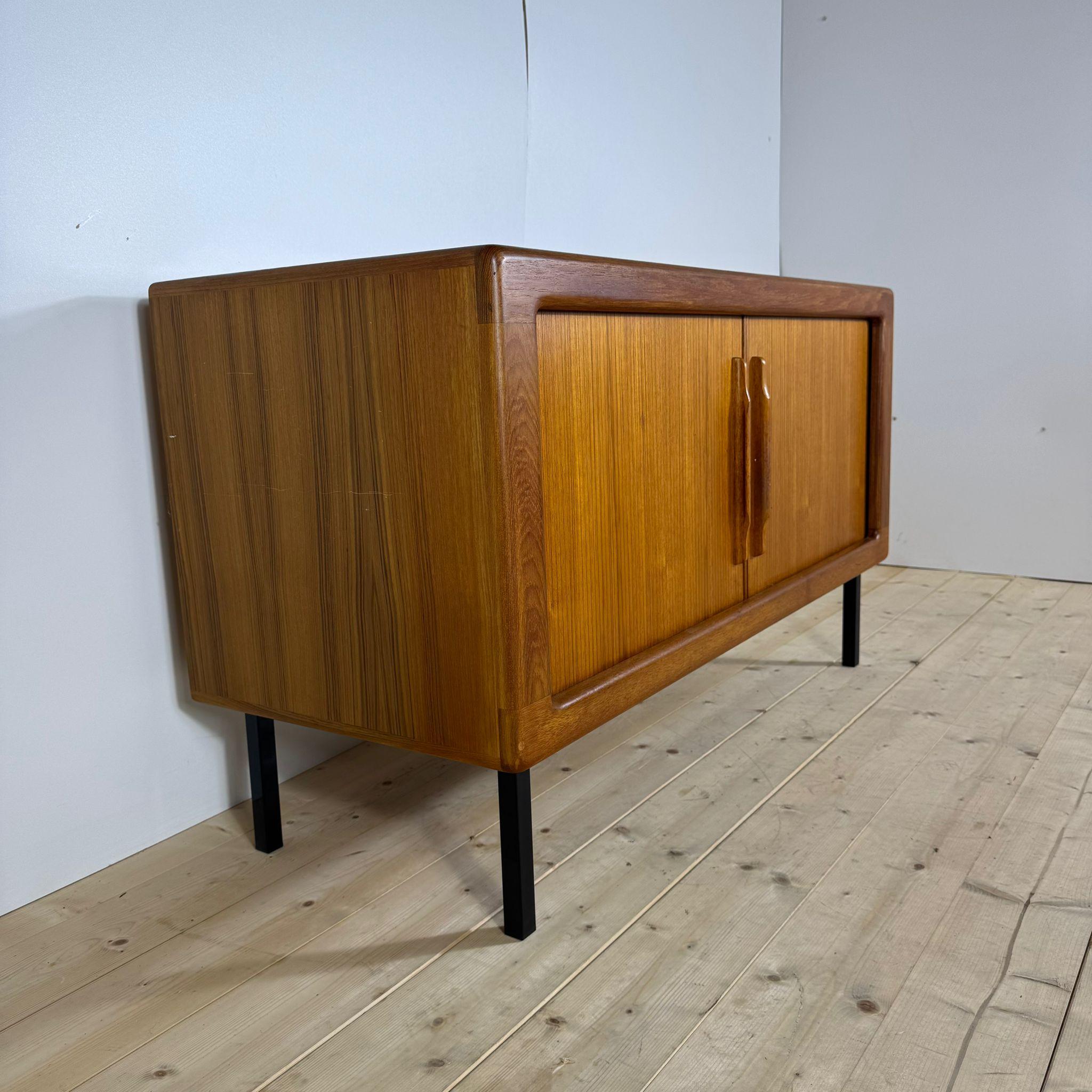 Iron Teak sideboard with iron legs, Denmark 1960s For Sale