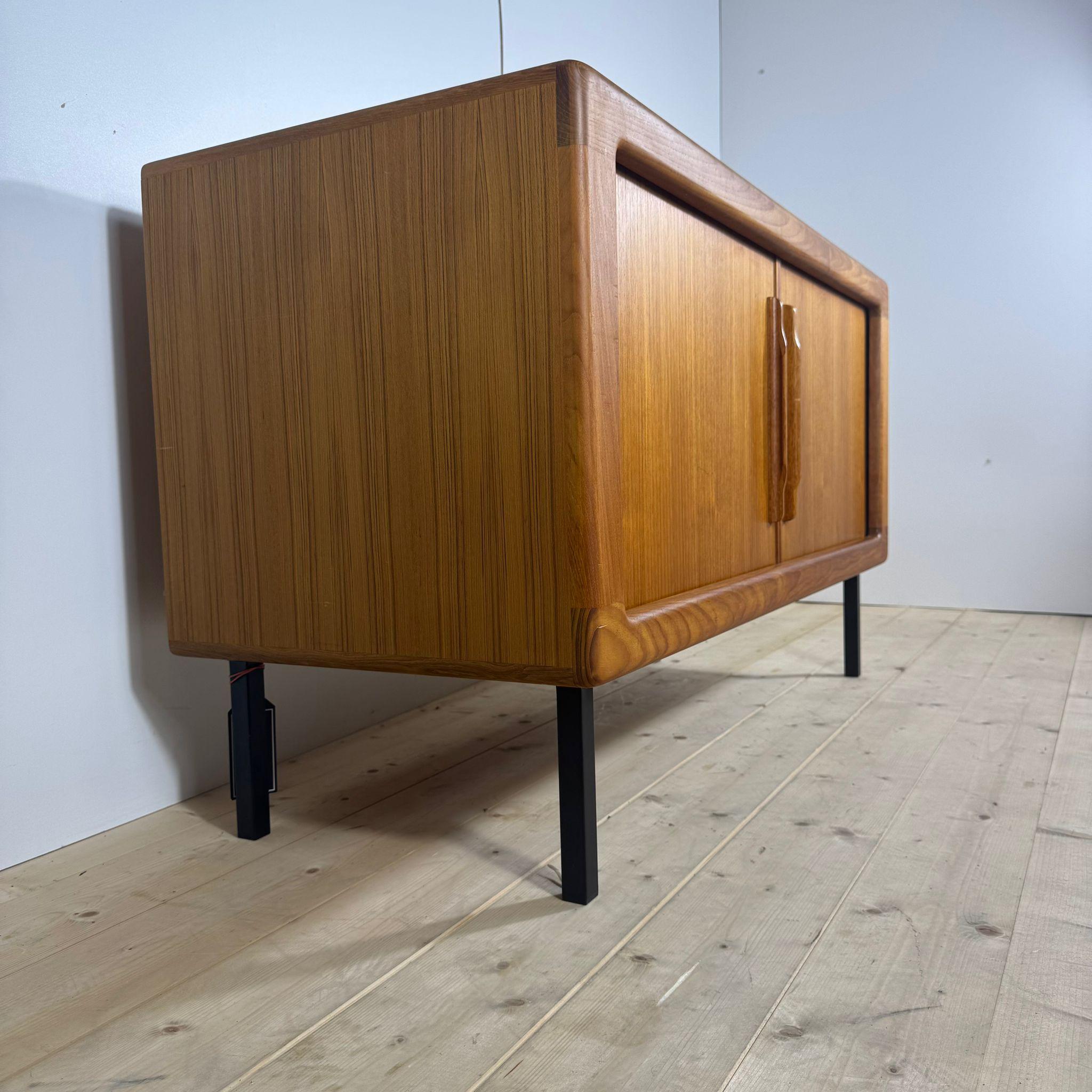 Teak sideboard with iron legs, Denmark 1960s For Sale 1