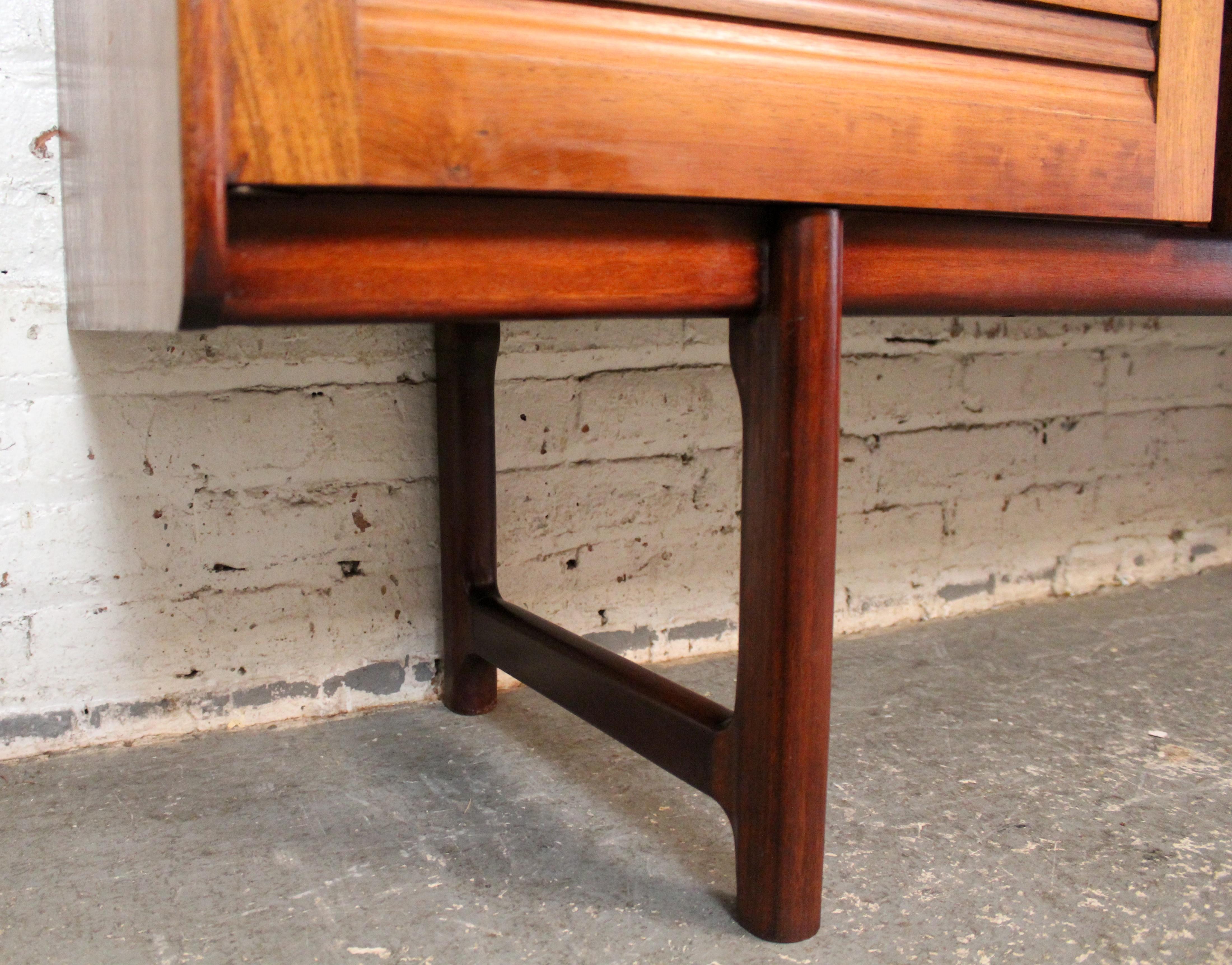 Teak Sideboard with Louvered Doors by A. H. McIntosh For Sale 11