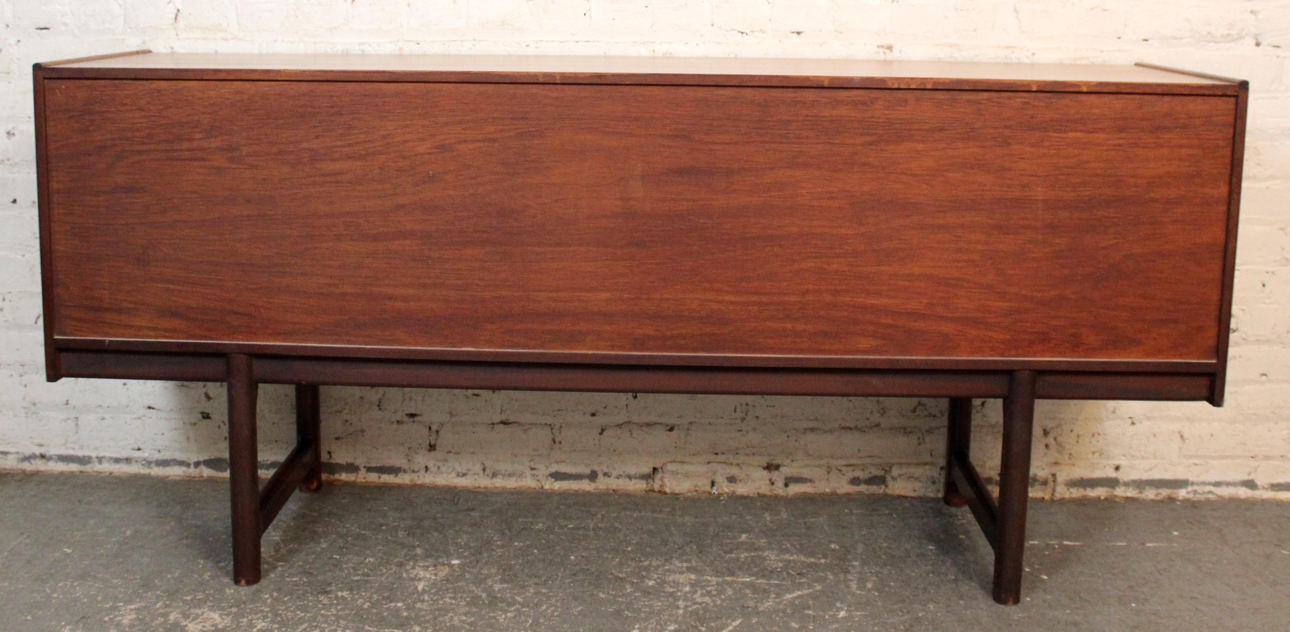 Teak Sideboard with Louvered Doors by A. H. McIntosh For Sale 13