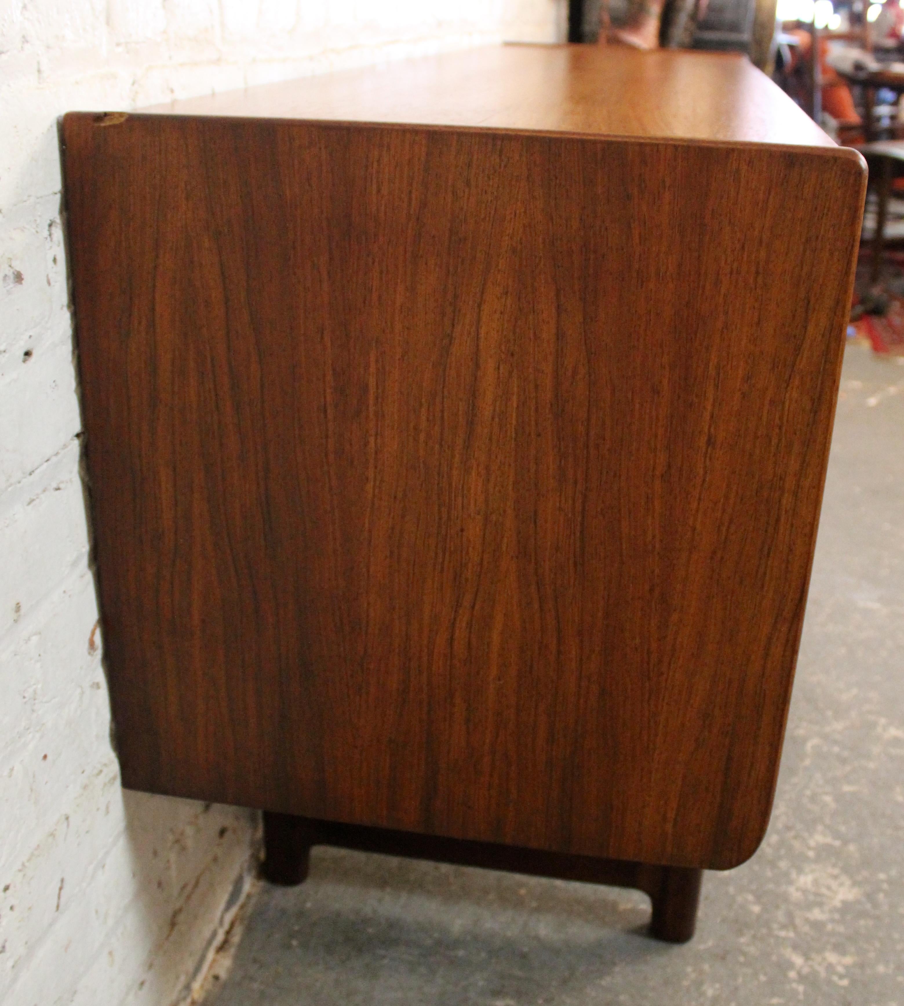 Scottish Teak Sideboard with Louvered Doors by A. H. McIntosh For Sale