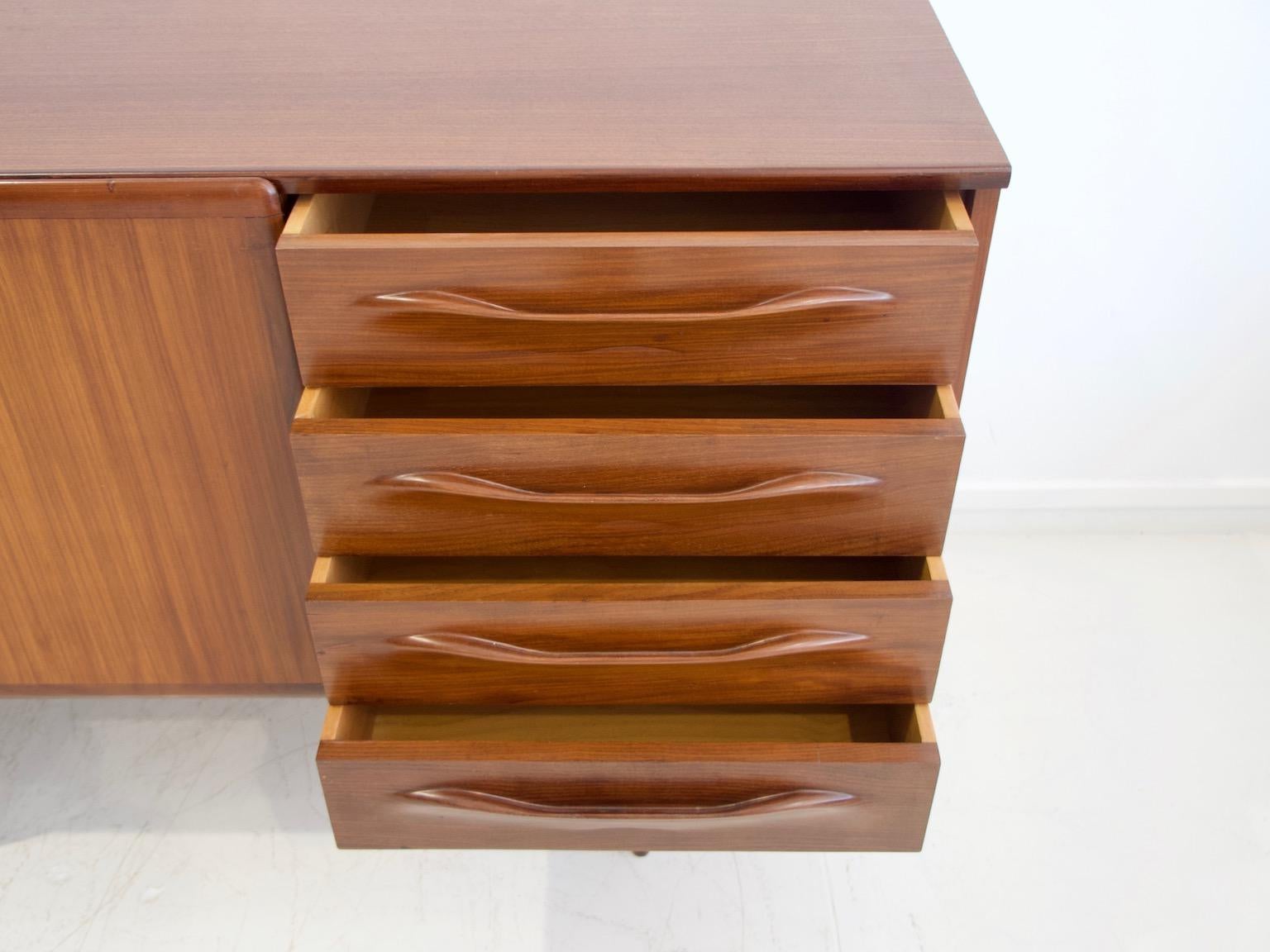 Teak Sideboard with Sliding Doors and Drawers by Amma 4