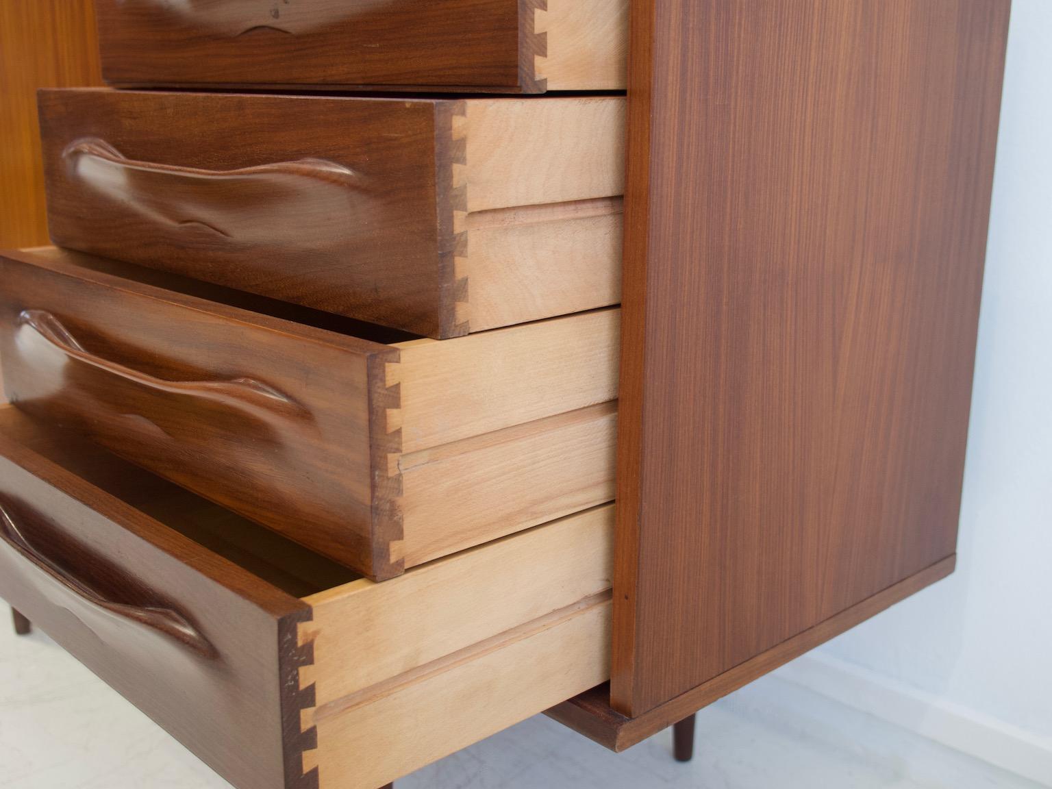 Teak Sideboard with Sliding Doors and Drawers by Amma 5