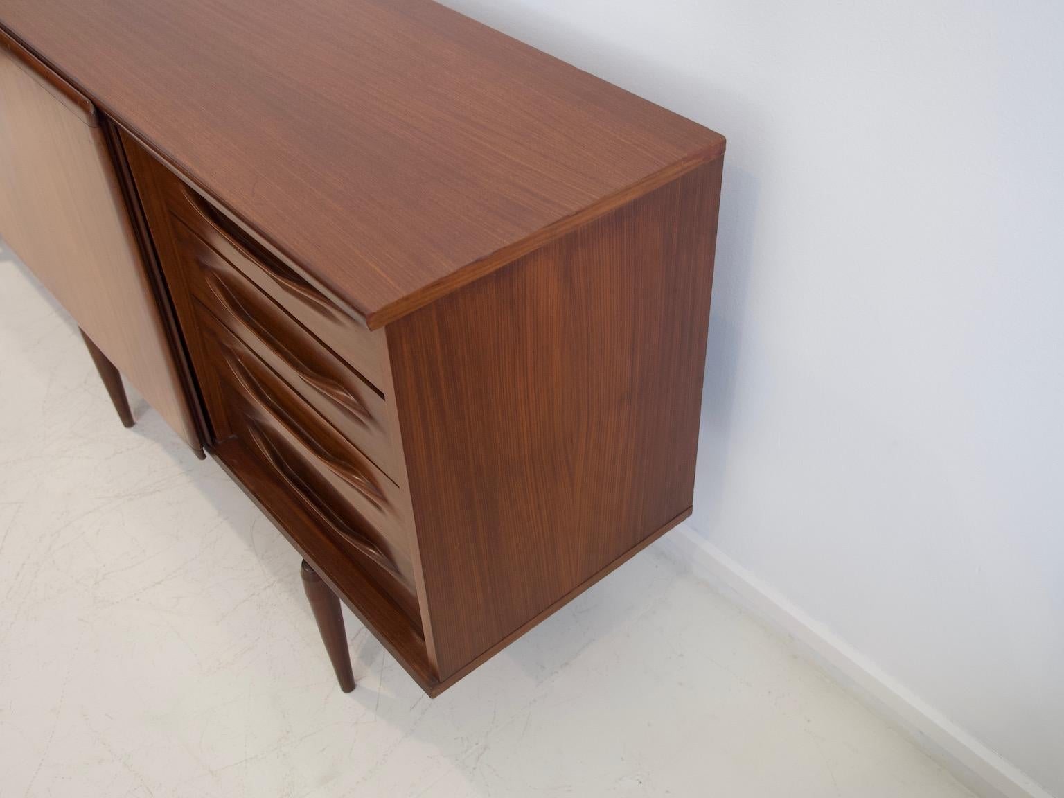 Teak Sideboard with Sliding Doors and Drawers by Amma 6