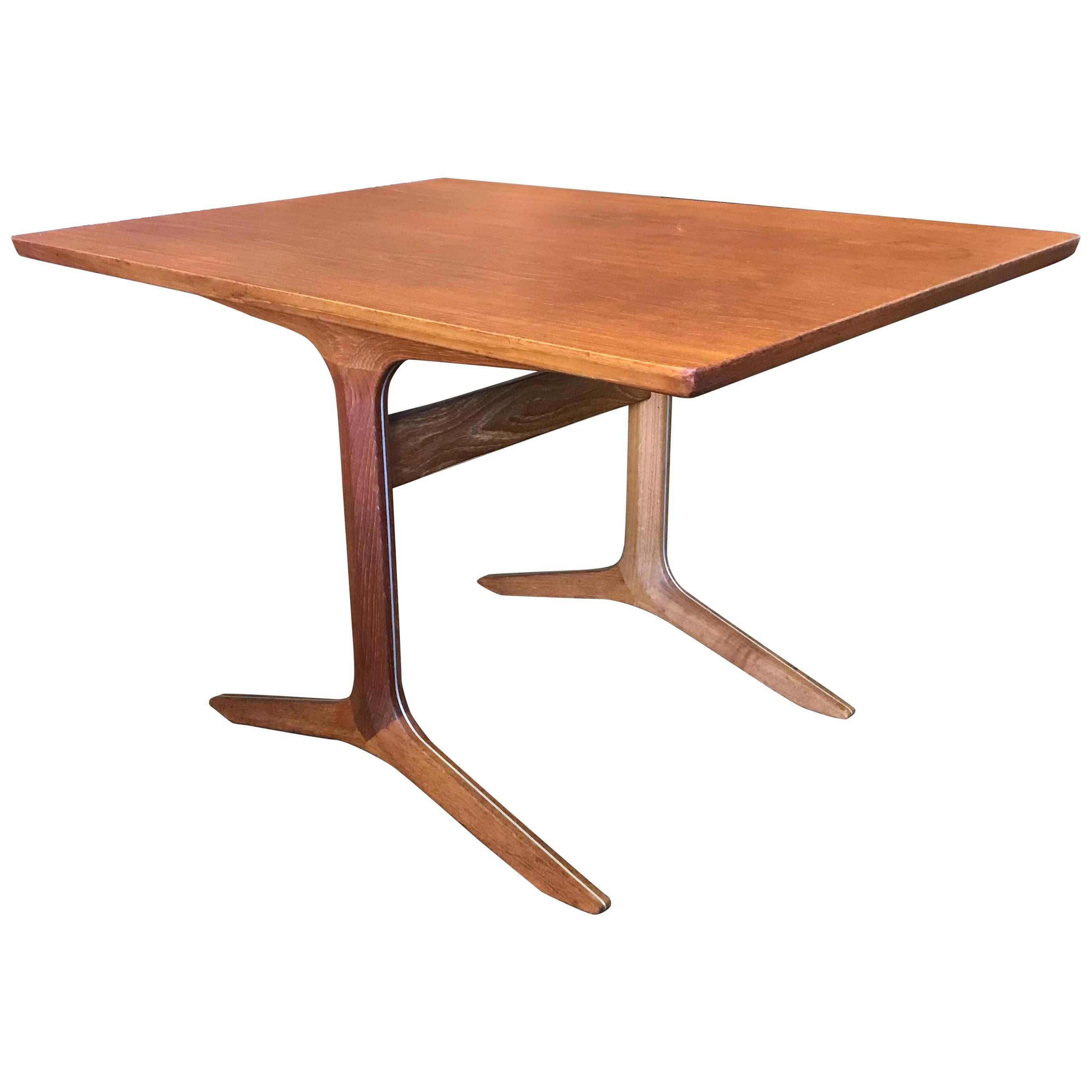 Teak Silver Line Table by Hvidt & Mølgaard-Nielsen For Sale