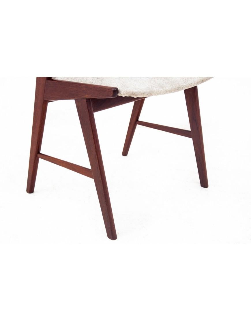 Scandinavian Modern Teak Single Chair, Denmark, Danish Design from 1960s. After renovation. For Sale