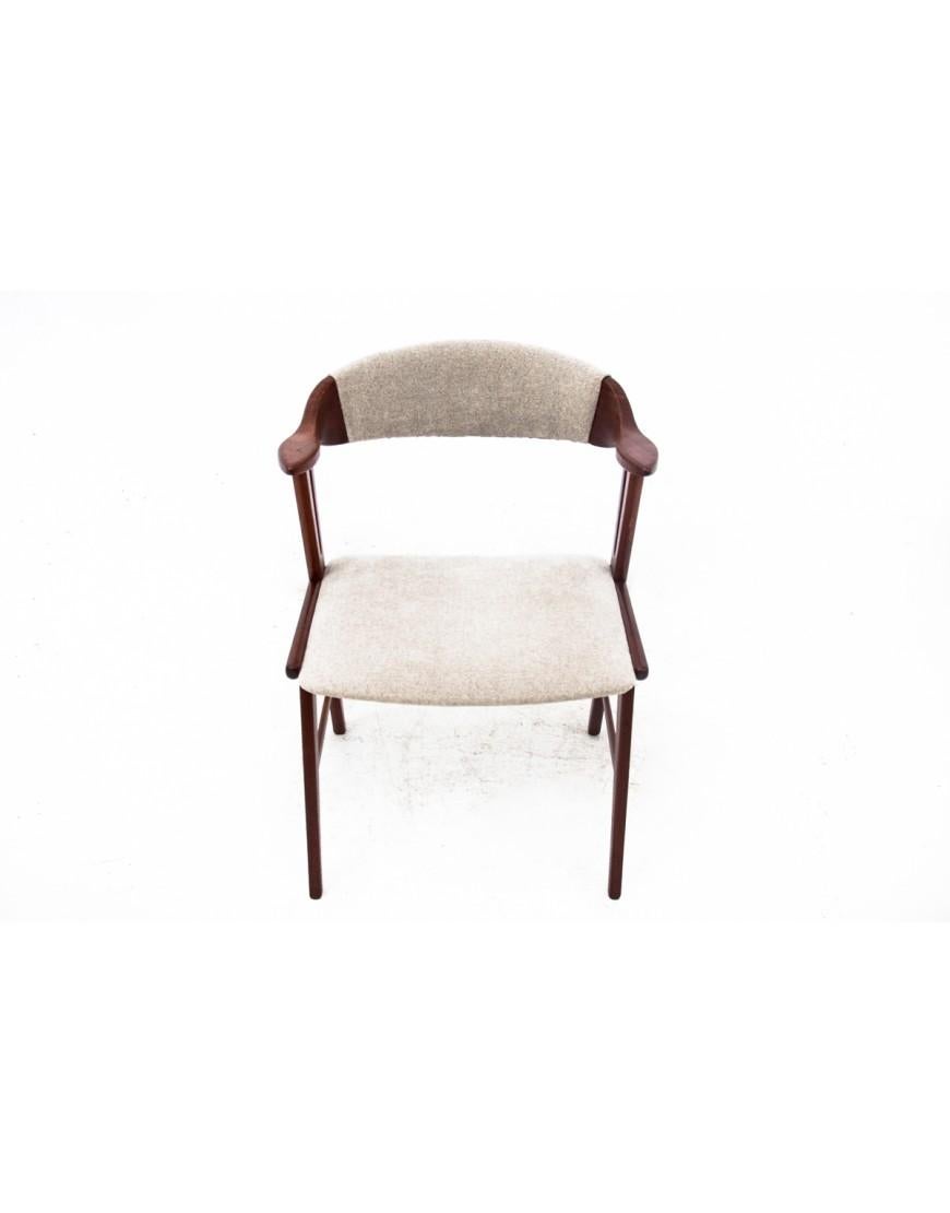Chaise simple en teck, Danemark, Design danois des années 1960. Après la rénovation. en vente 1