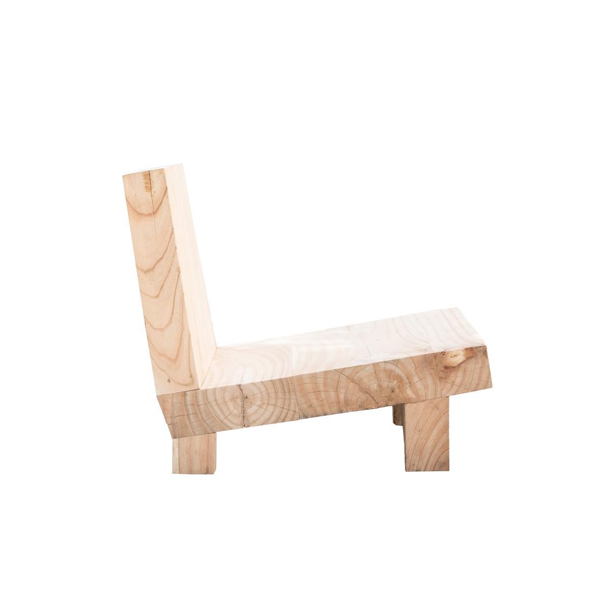 Teak Slab Chair Anglojaponés en venta