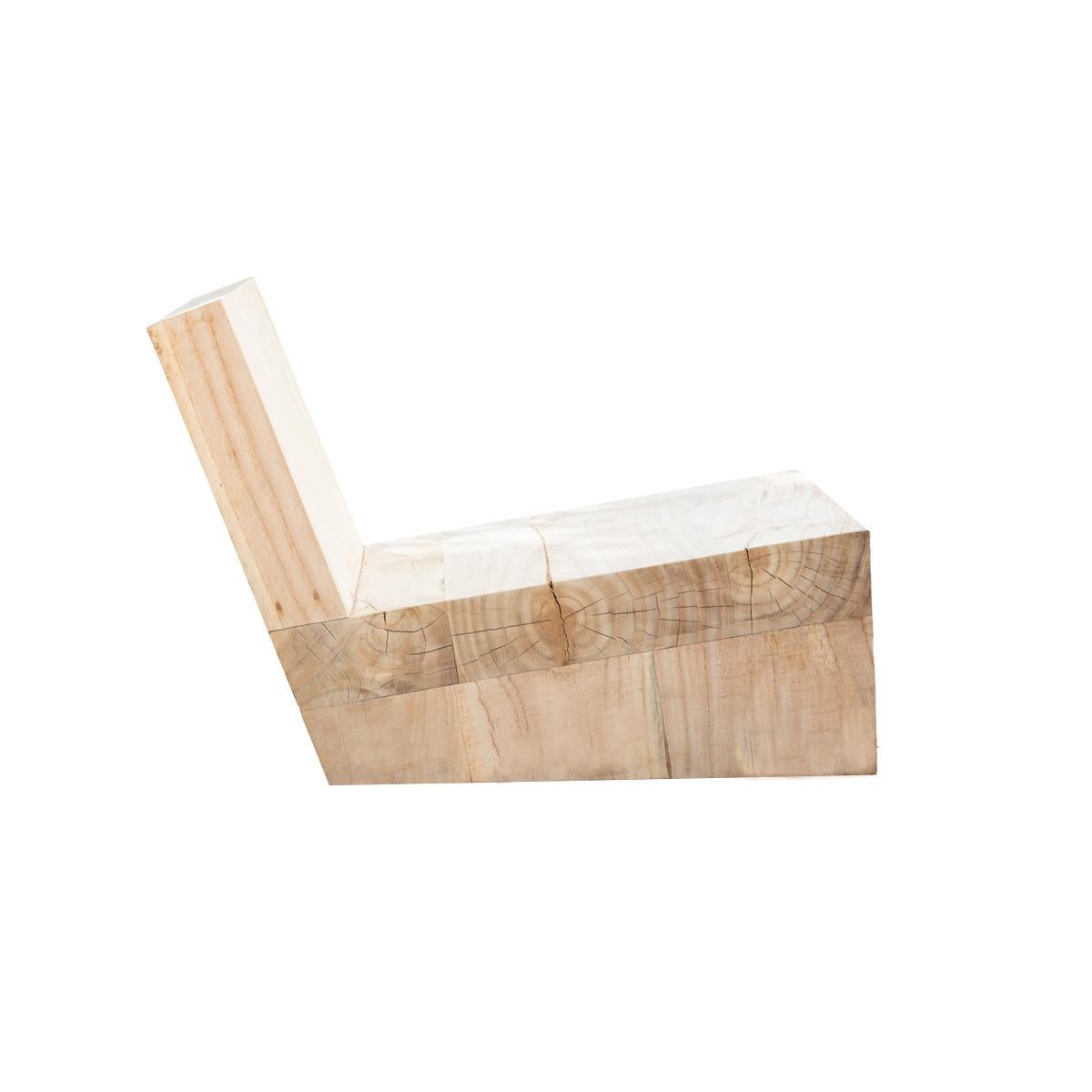 Teak Slab Chair Estadounidense en venta