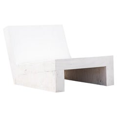 Teak Slab Chair - Whitewashed