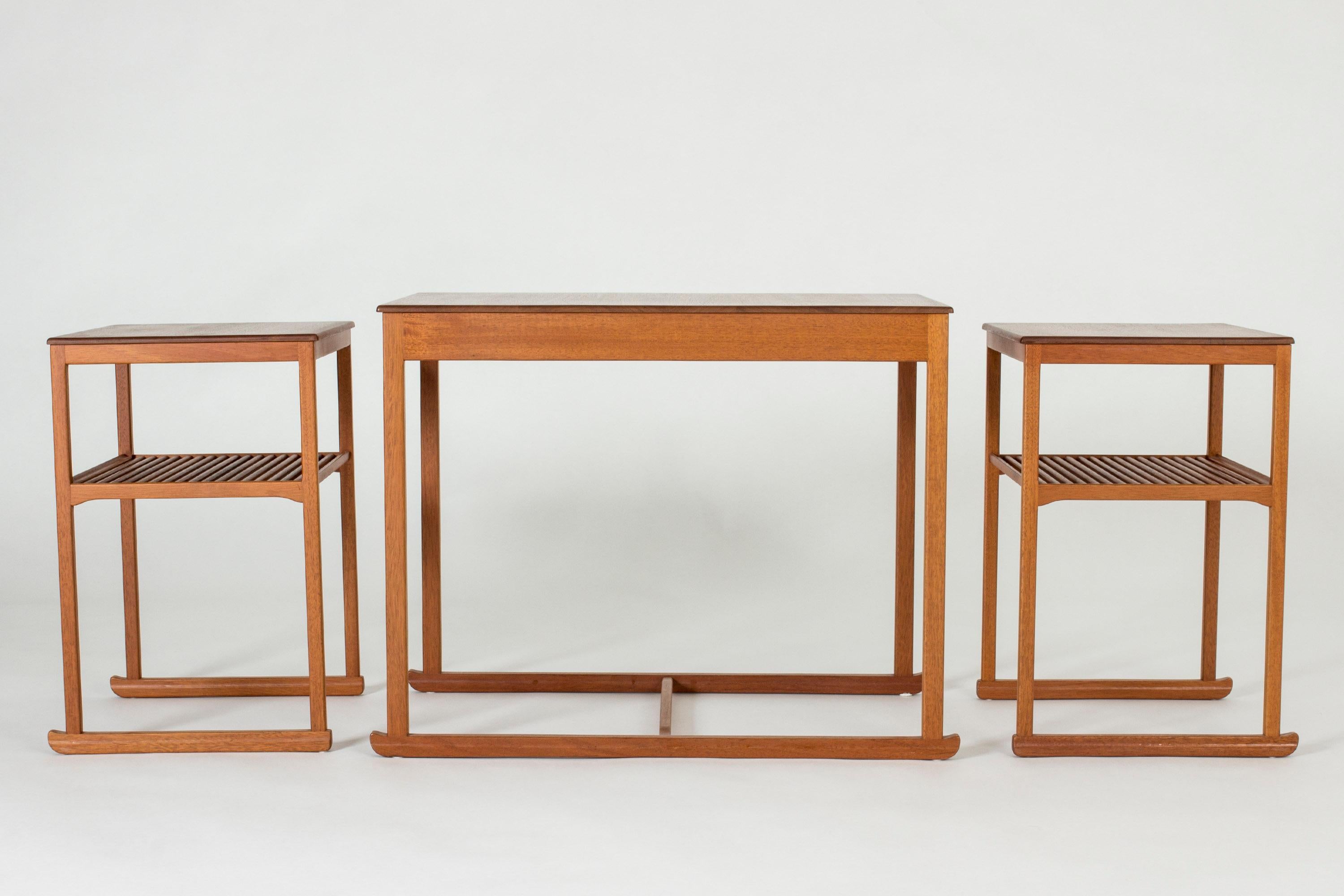 Scandinave moderne Table gigogne Sladen de Carl Malmsten, Suède en vente
