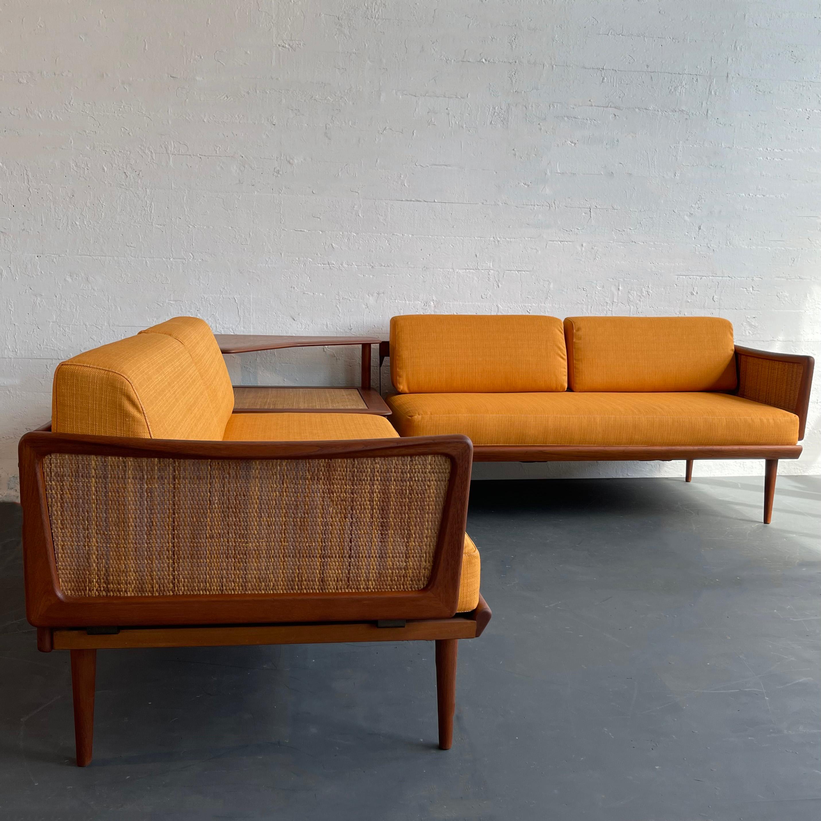 Scandinavian Modern Teak Sofa Daybed Sectional Set By Peter Hvidt & Orla Mølgaard-Nielsen