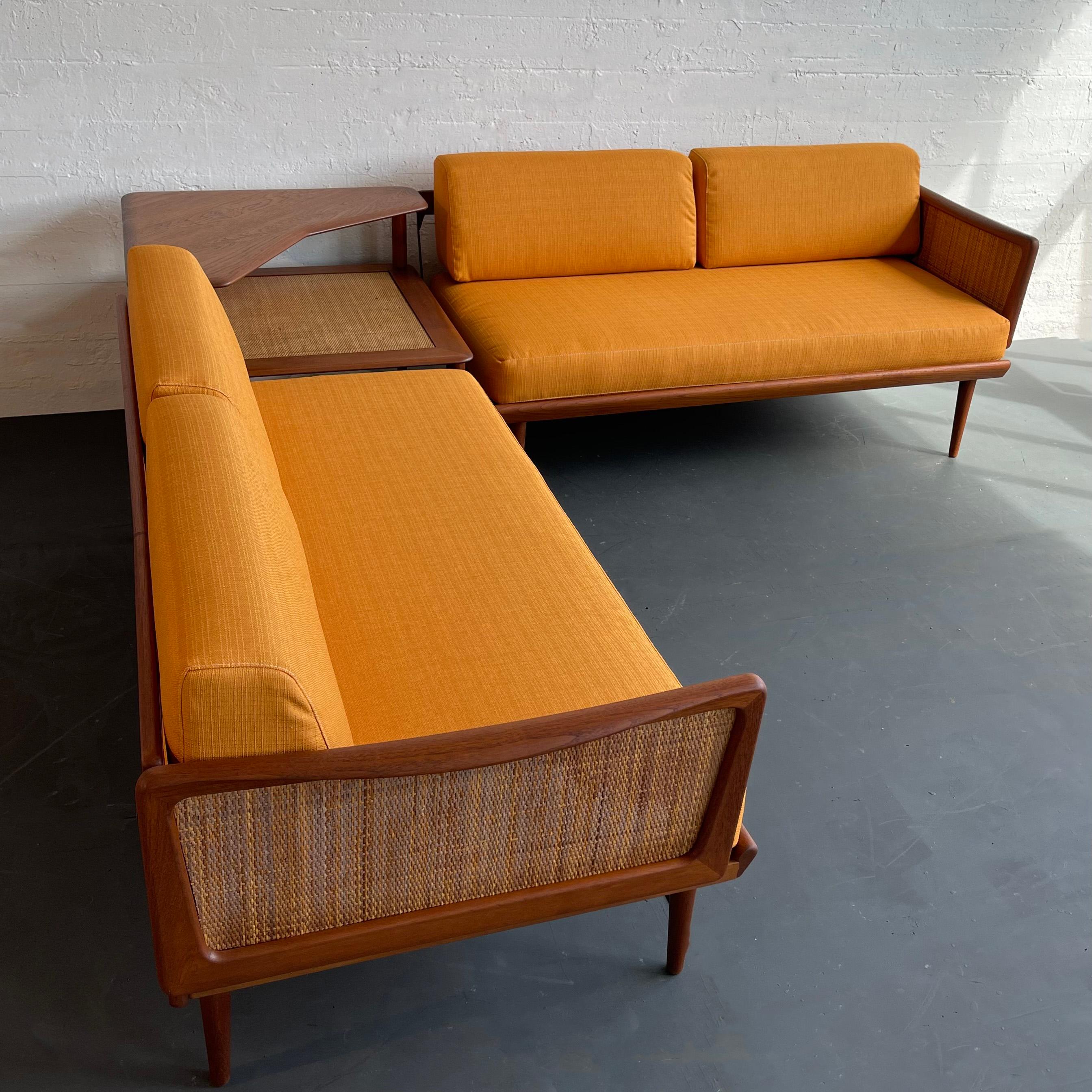 Teak Sofa Daybed Sectional Set By Peter Hvidt & Orla Mølgaard-Nielsen In Good Condition In Brooklyn, NY