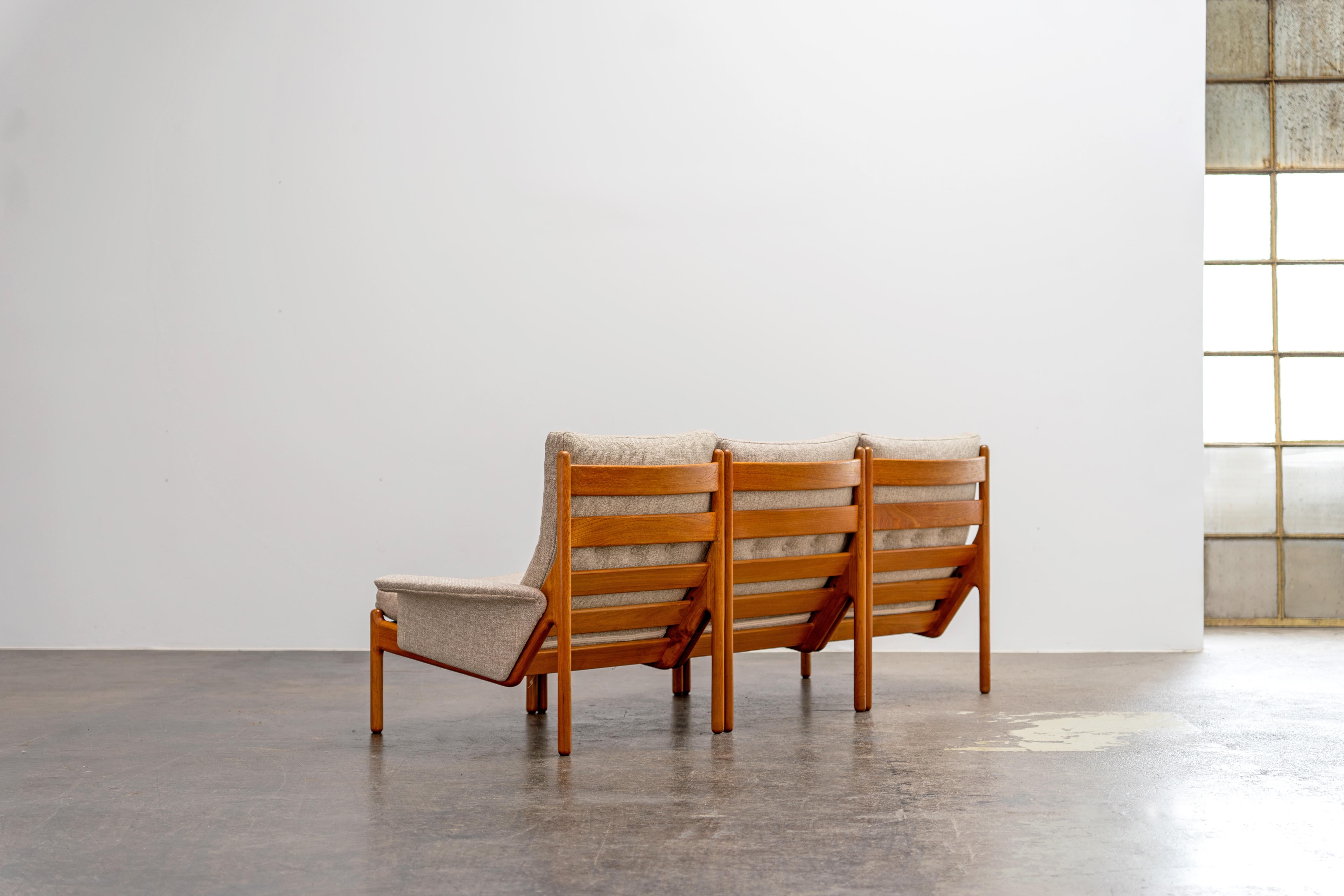 Scandinavian Modern Teak Sofa 