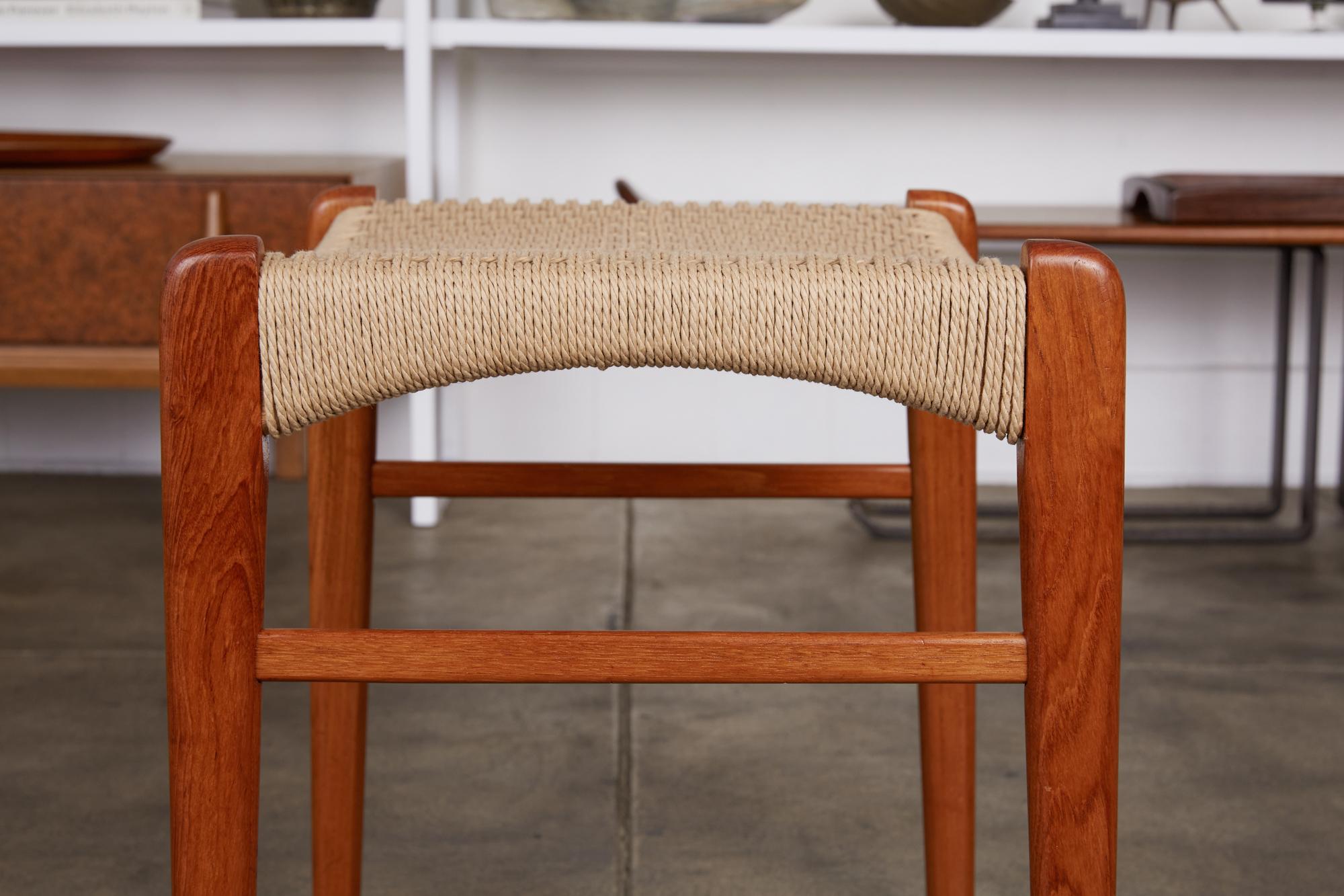 Teak Stool by Peder Kristensen In Excellent Condition In Los Angeles, CA