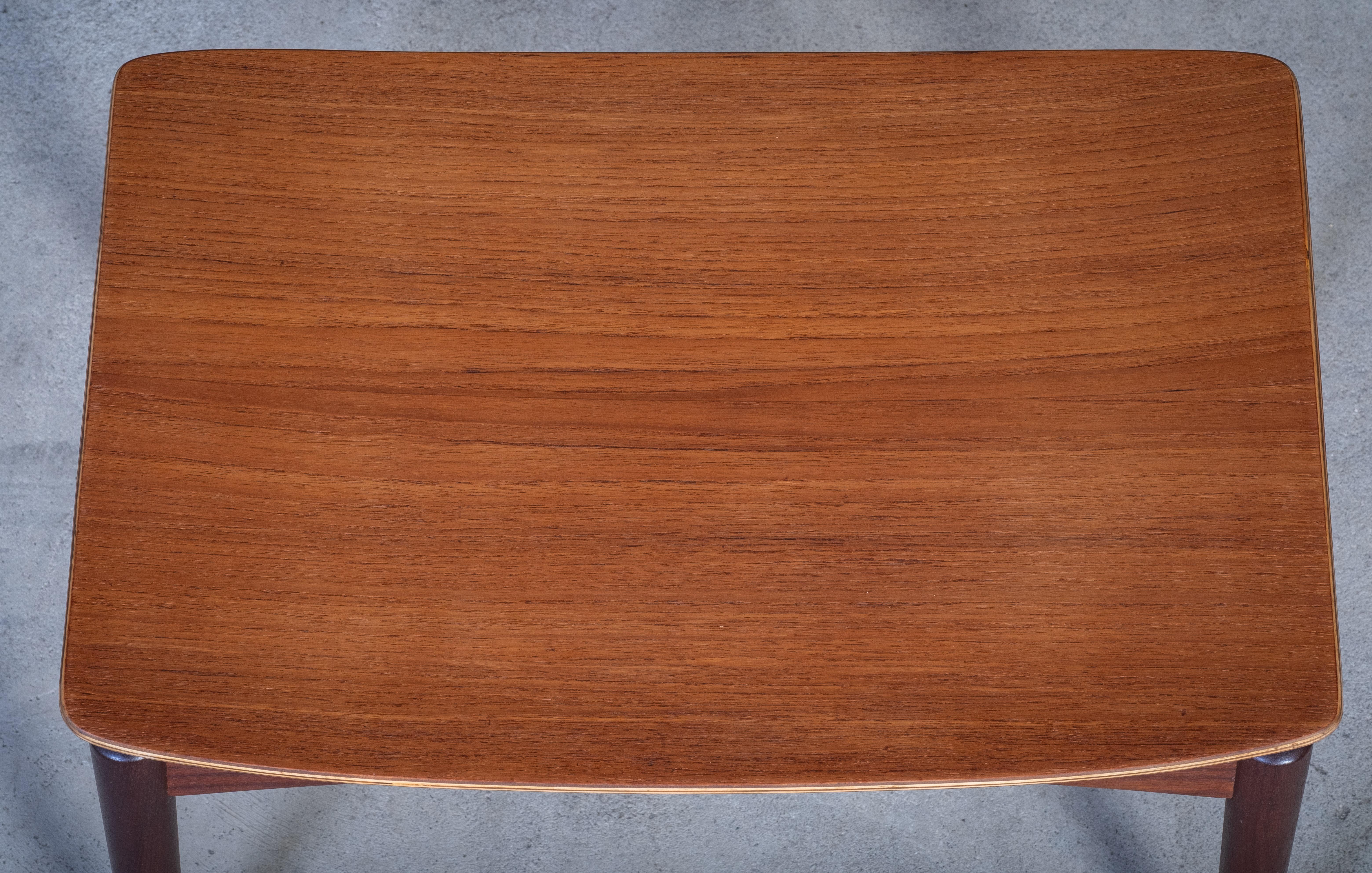 Danish Teak Stool by Sigfred Omann for Ølholm Møbelfabrik, Denmark, 1950s For Sale