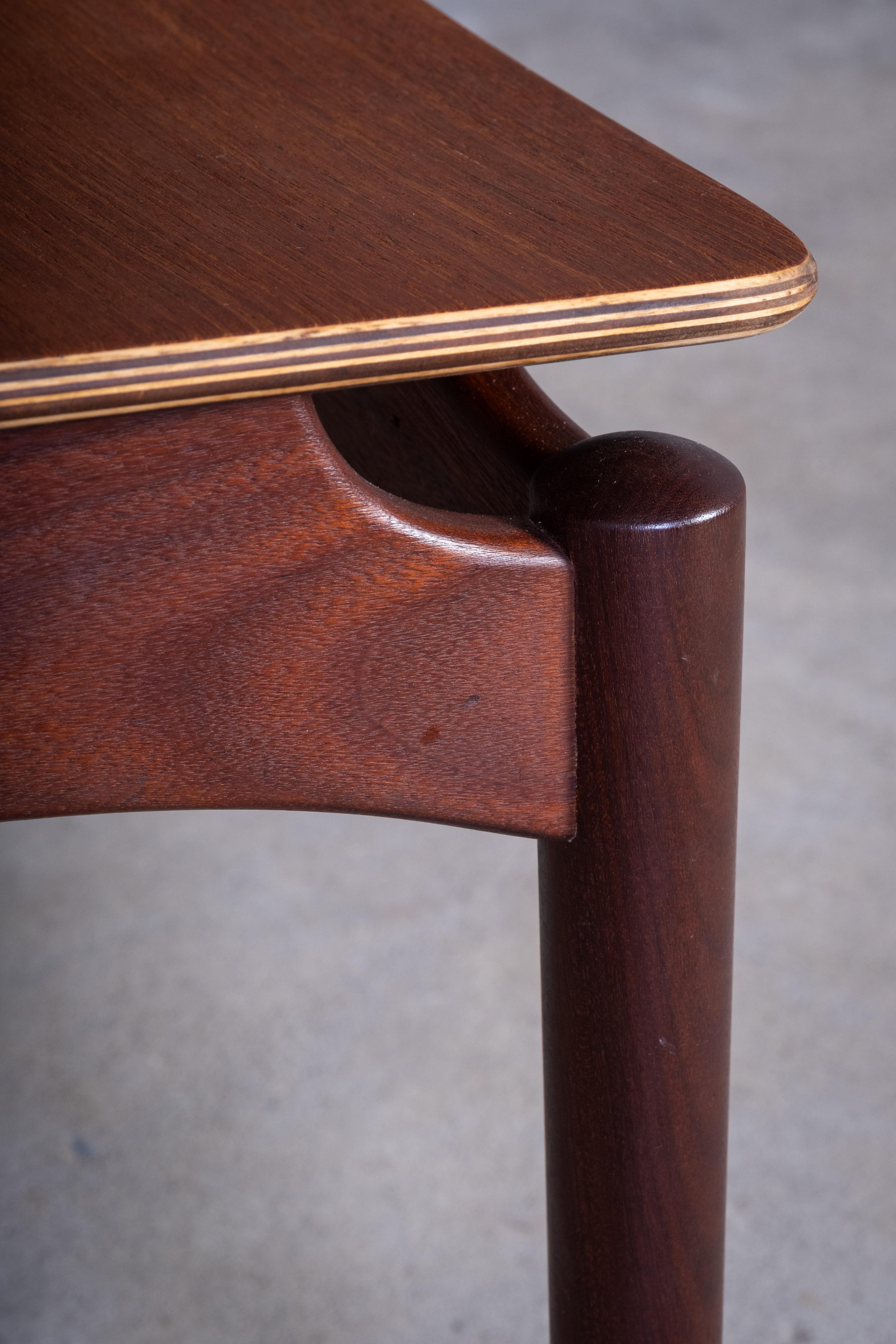 Mid-20th Century Teak Stool by Sigfred Omann for Ølholm Møbelfabrik, Denmark, 1950s For Sale