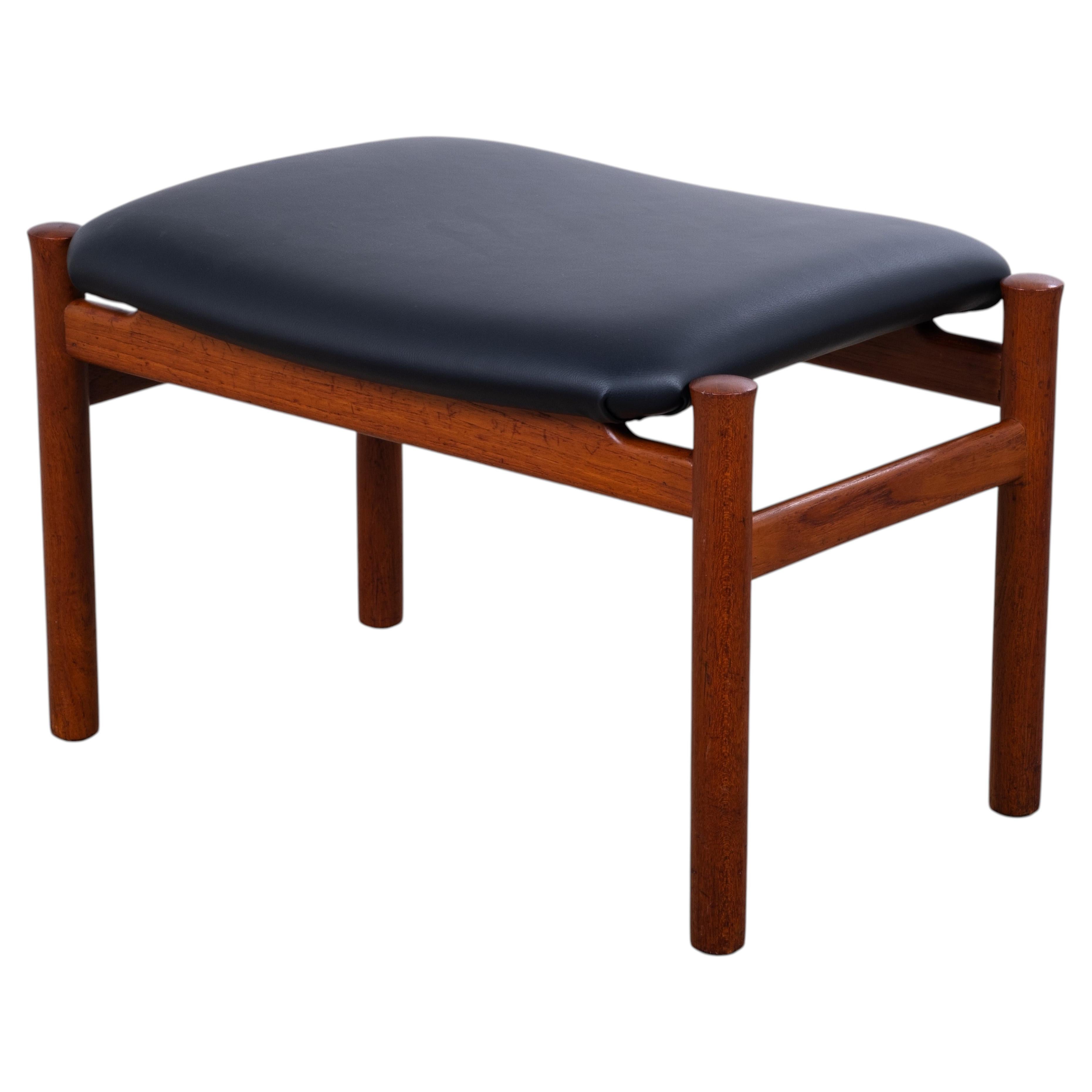 Teak Stool by Søren Hansen for Fritz Hansen, Denmark, 1950s