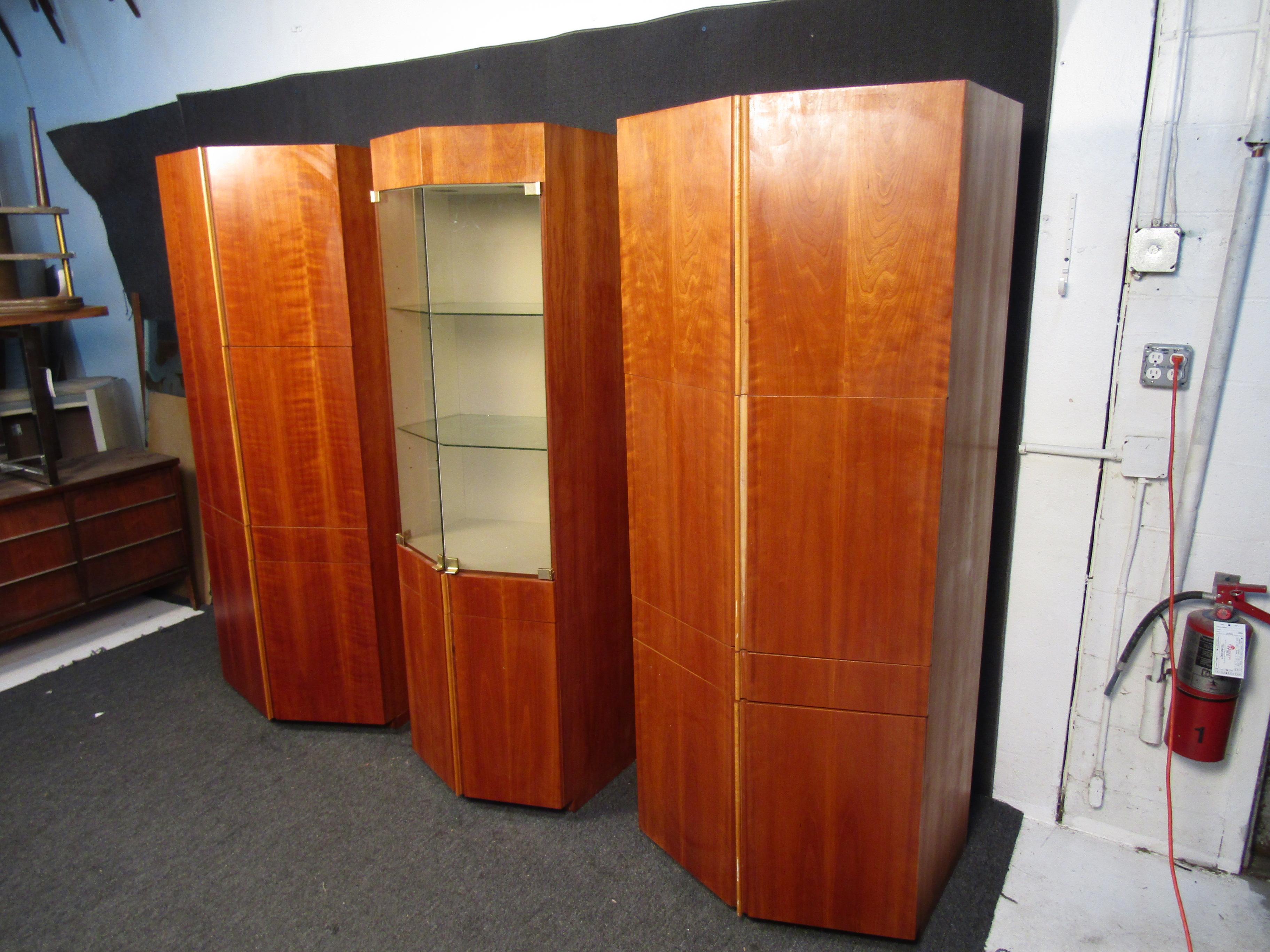 Mid-Century Modern Teak Storage Cabinets by Dilingham For Sale