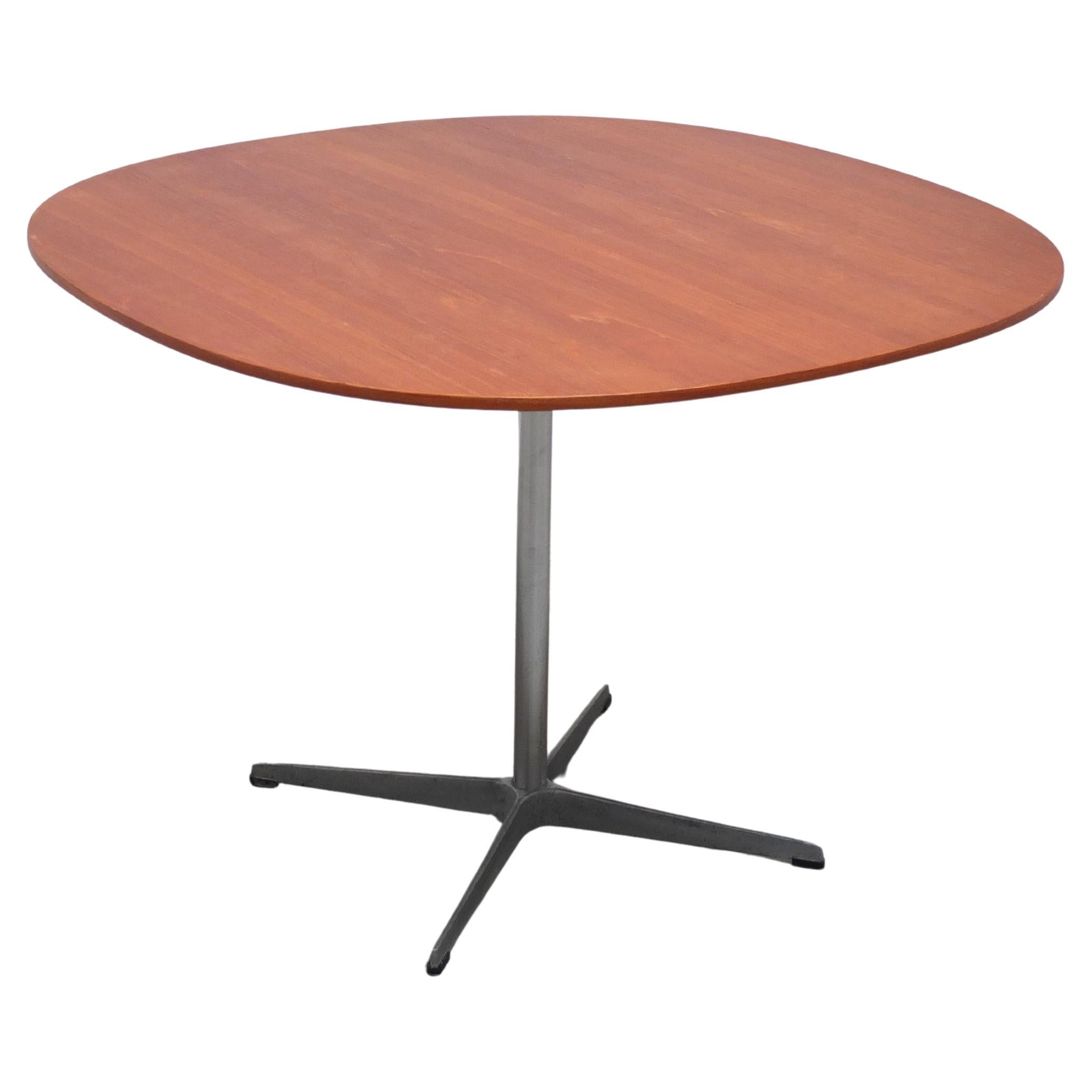 Teak 'Super-Circular' Table by Piet Hein & Bruno Mathsson for Fritz Hansen, 1968