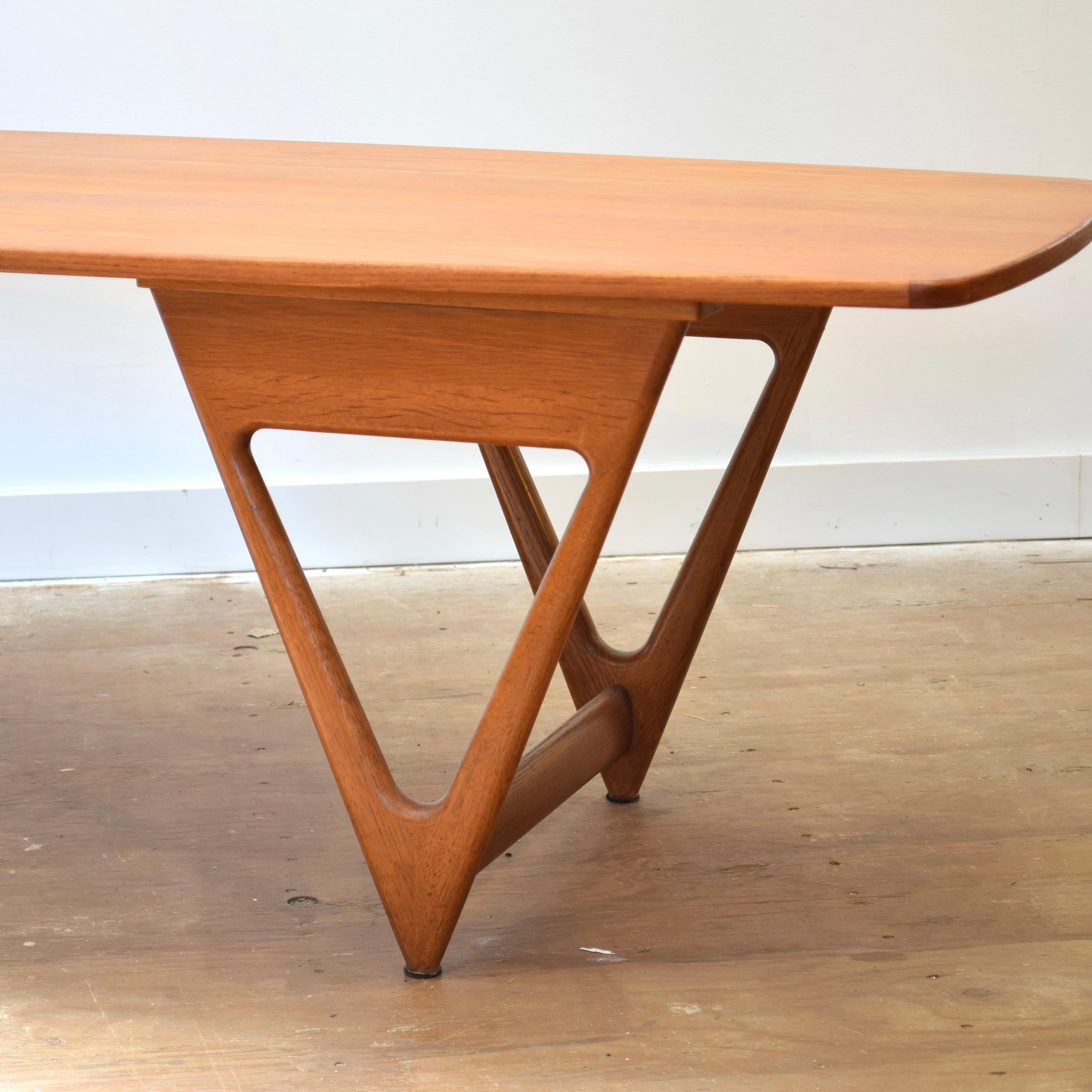 Danois Table basse Surfboard de Kurt Ostervig en vente
