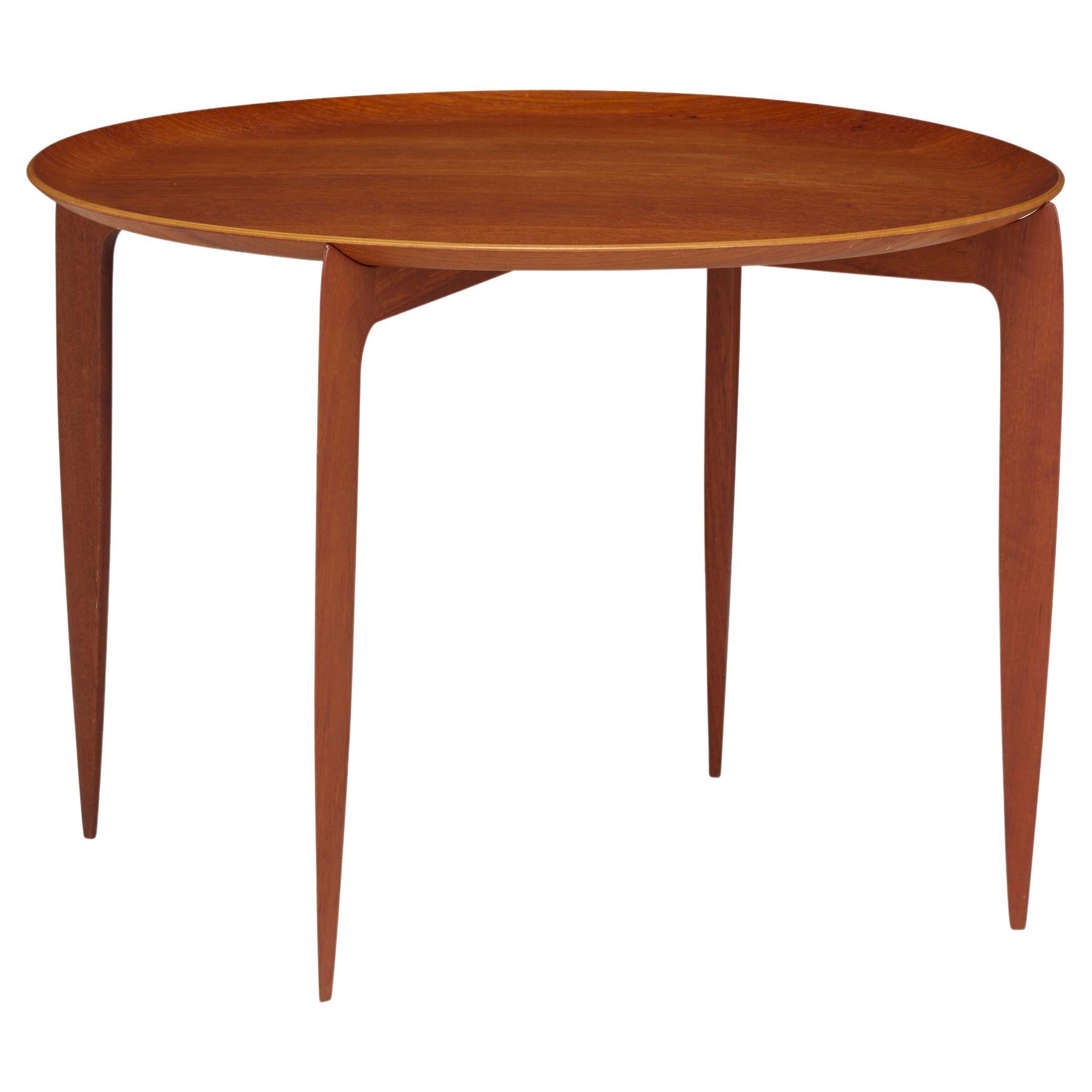 Teak Sven Aage Willumsen and H. Engholm Tray Table for Fritz Hensen