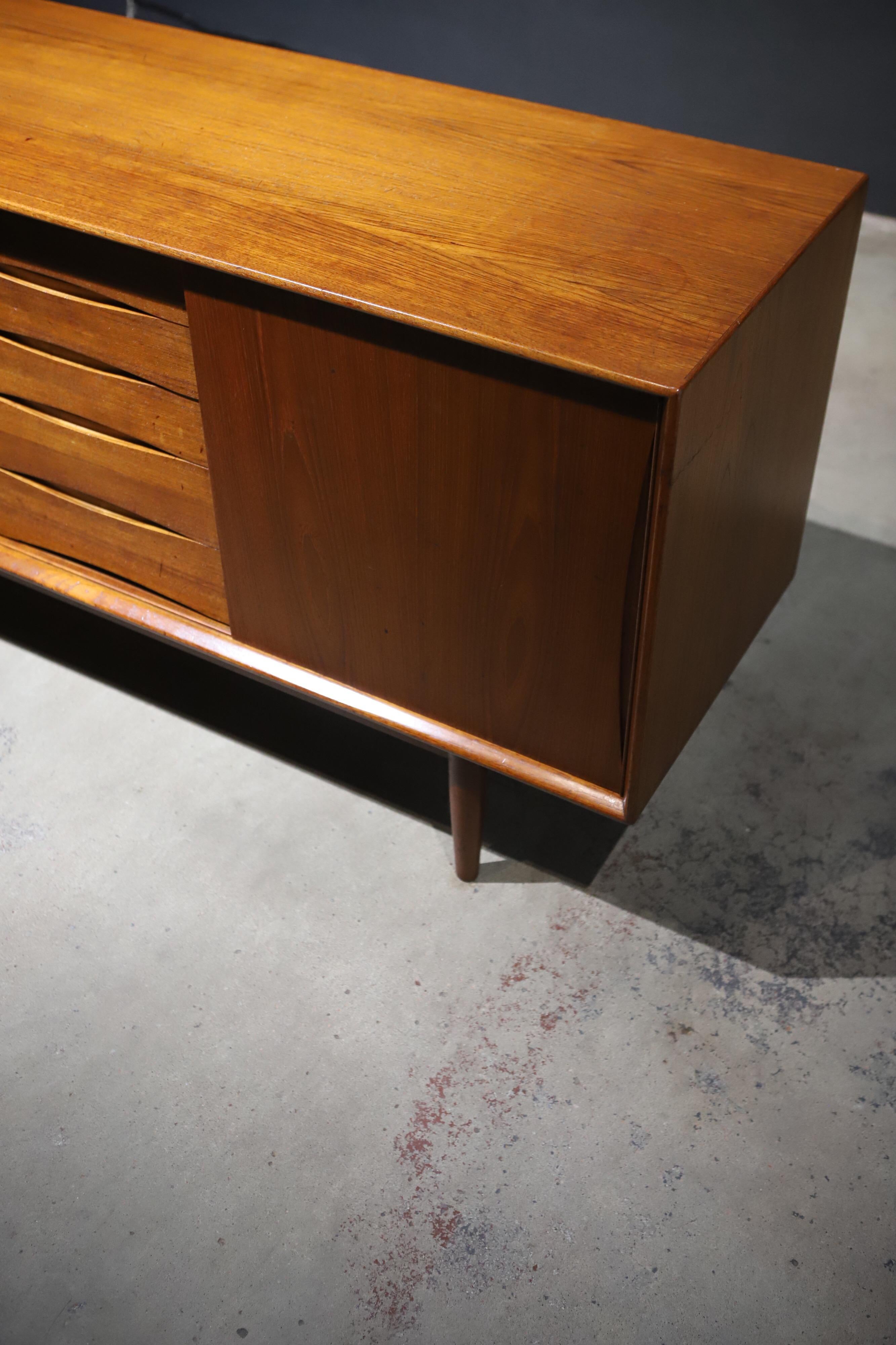 Mid-Century Modern Teak Swedish Credenza or Sideboard