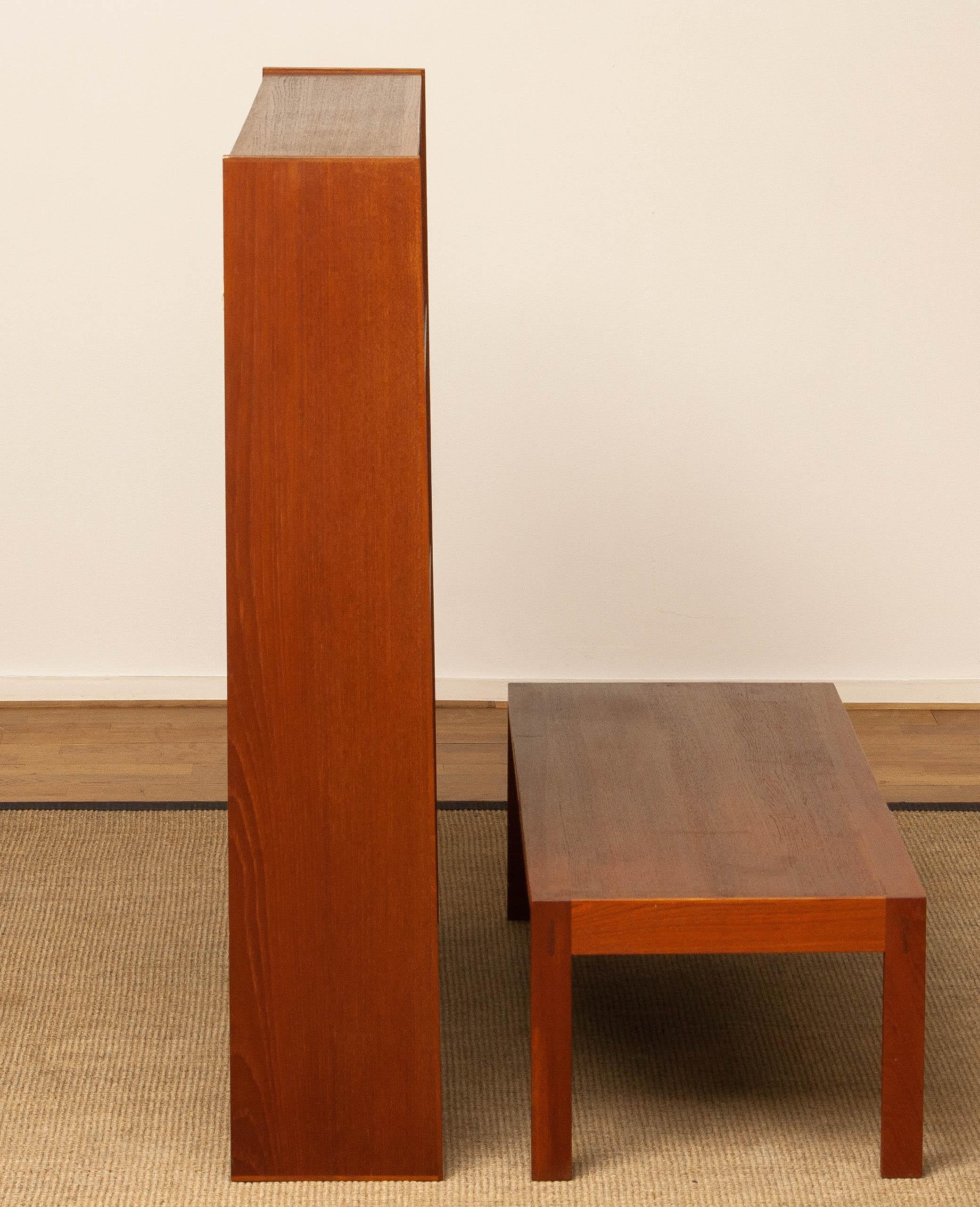Meuble de rangement/étagères en teck conçu par Svante Skogh pour Seffle, Suède, années 1960 en vente 7