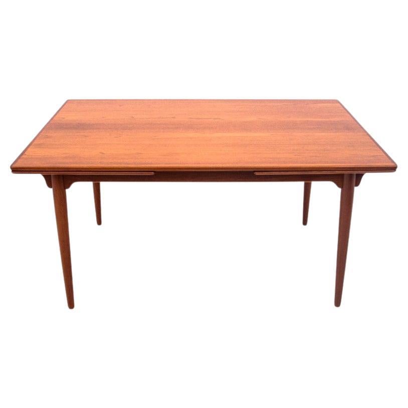 Teak table, Denmark, 1960s For Sale